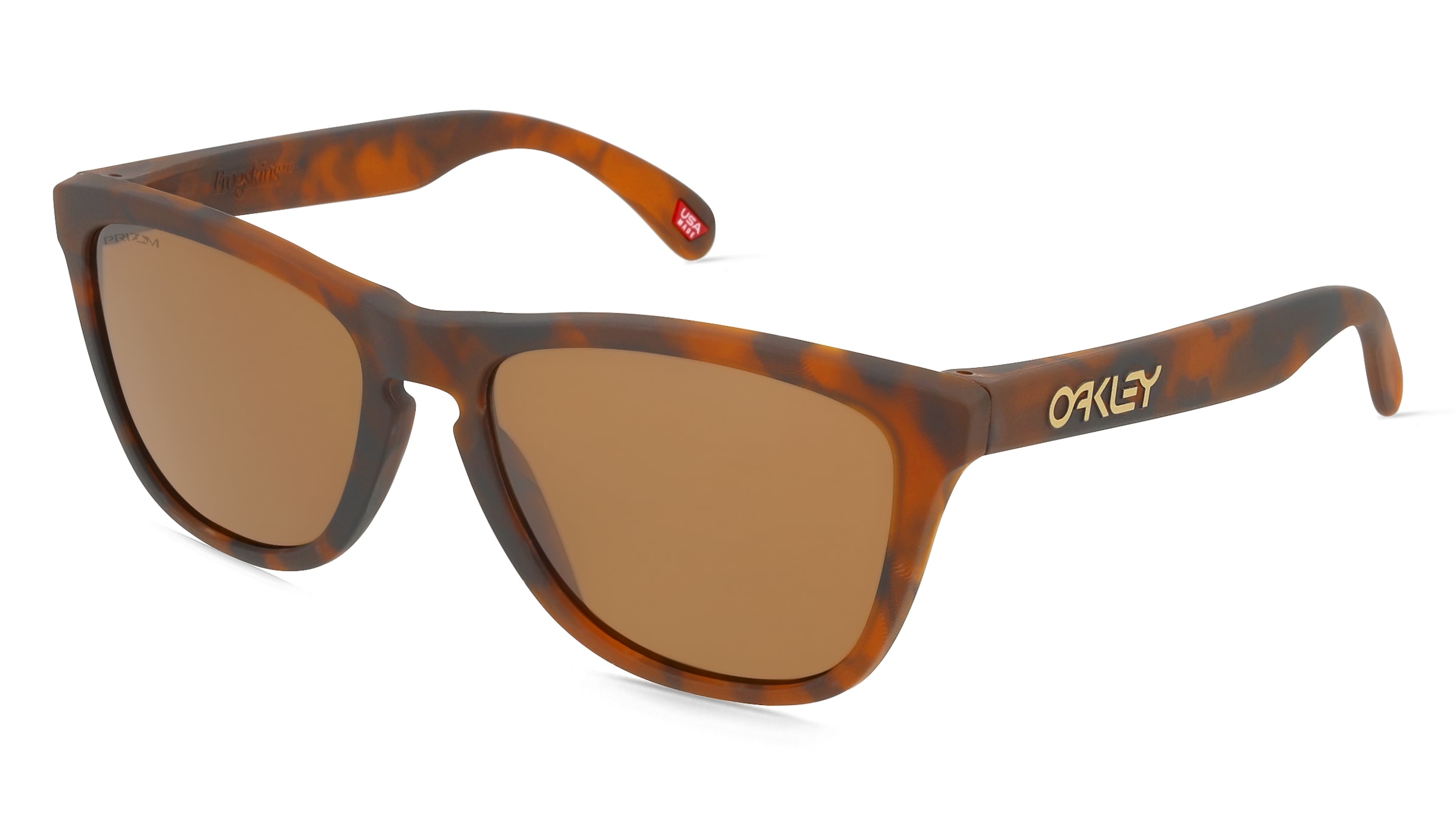 Oakley OO9013 FROGSKINS Herren-Sonnenbrille Vollrand Quadratisch Kunststoff-Gestell, Braun