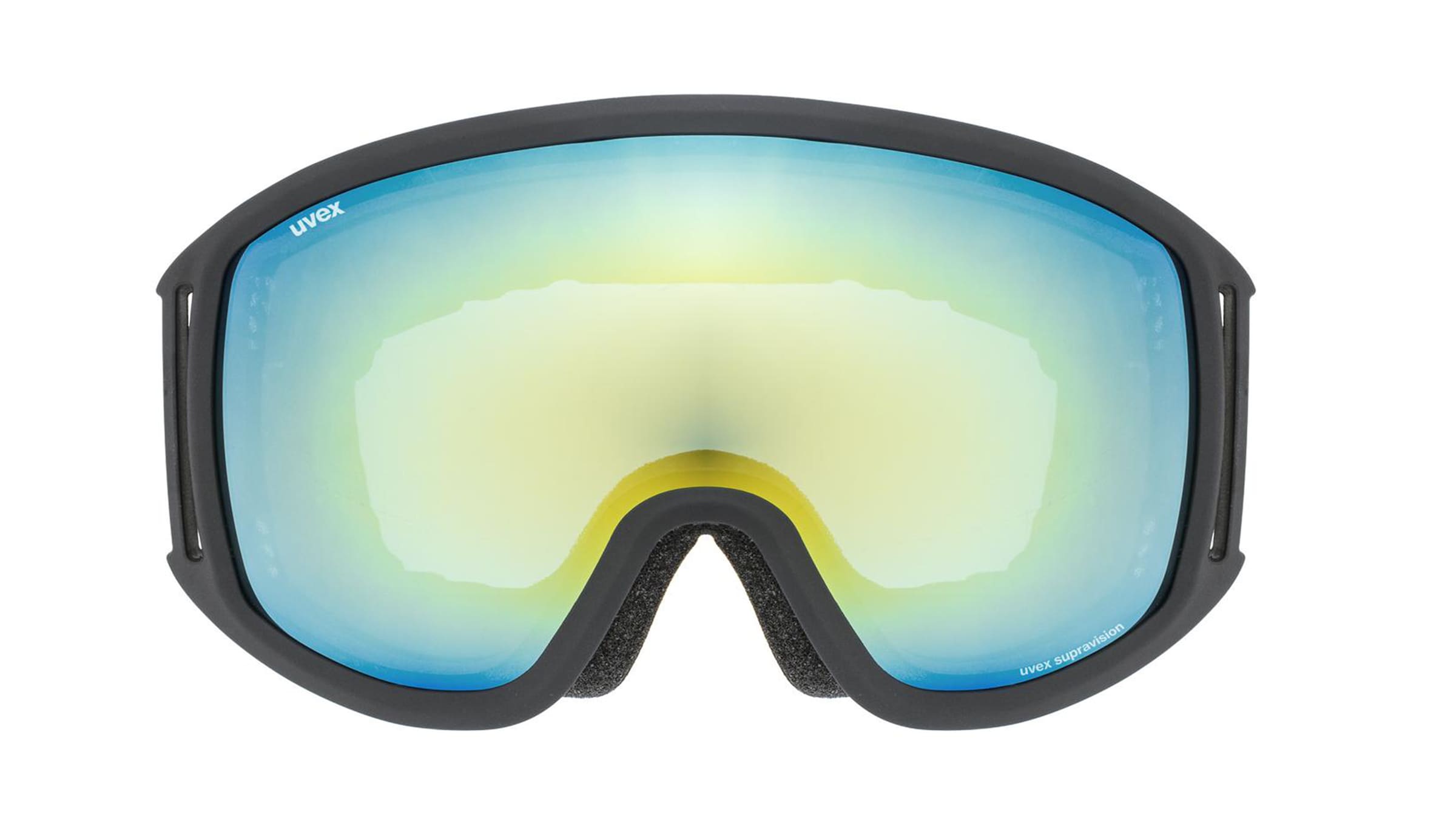 Uvex TOPIC FM SPHERIC Unisex-Skibrille Vollrand Monoscheibe Kunststoff-Gestell, schwarz