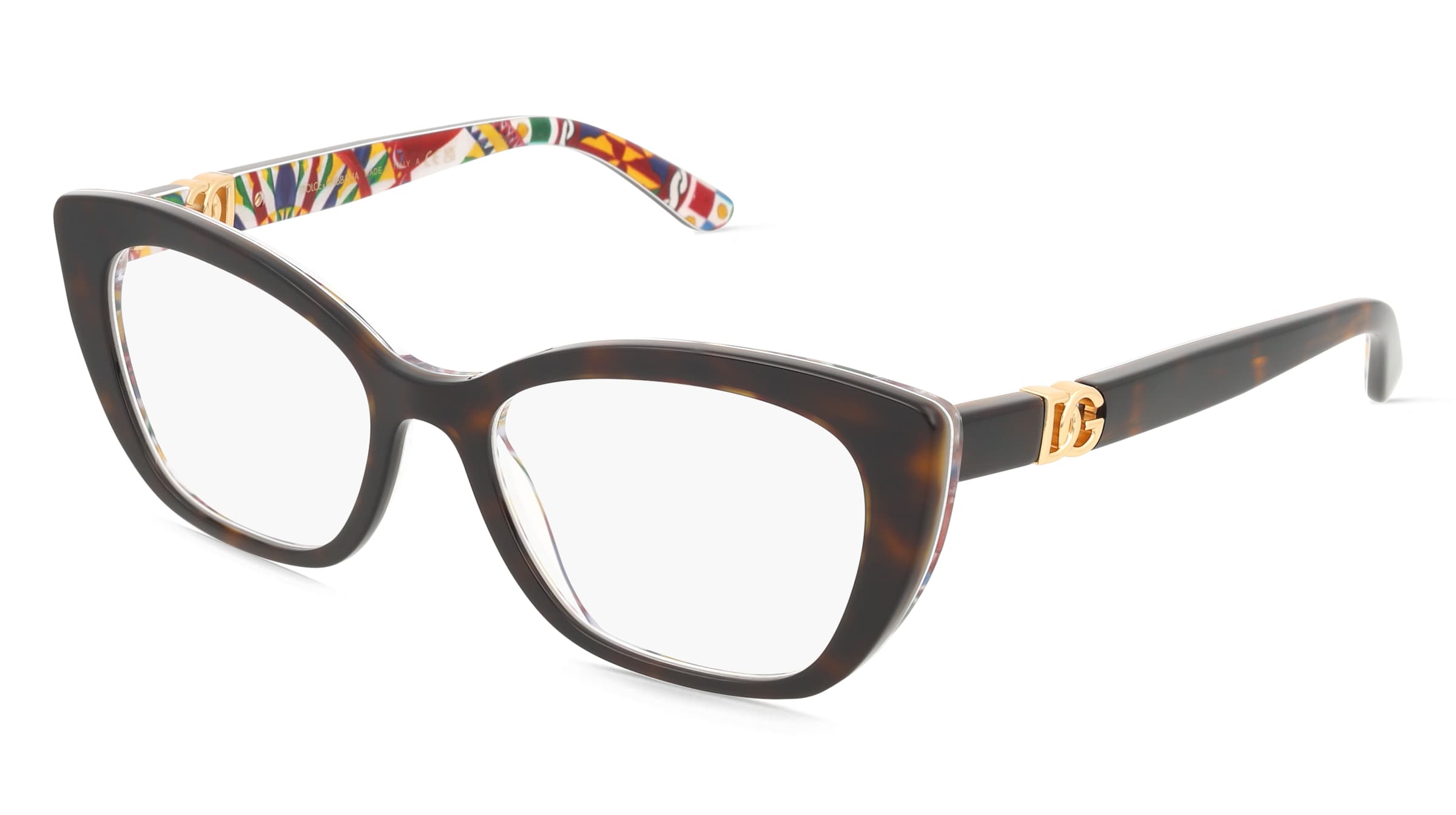 Dolce&amp;Gabbana DG3398 Damen-Brille inkl. Gläser Vollrand Cat Eye Acetat-Gestell 54/18/145, Havanna