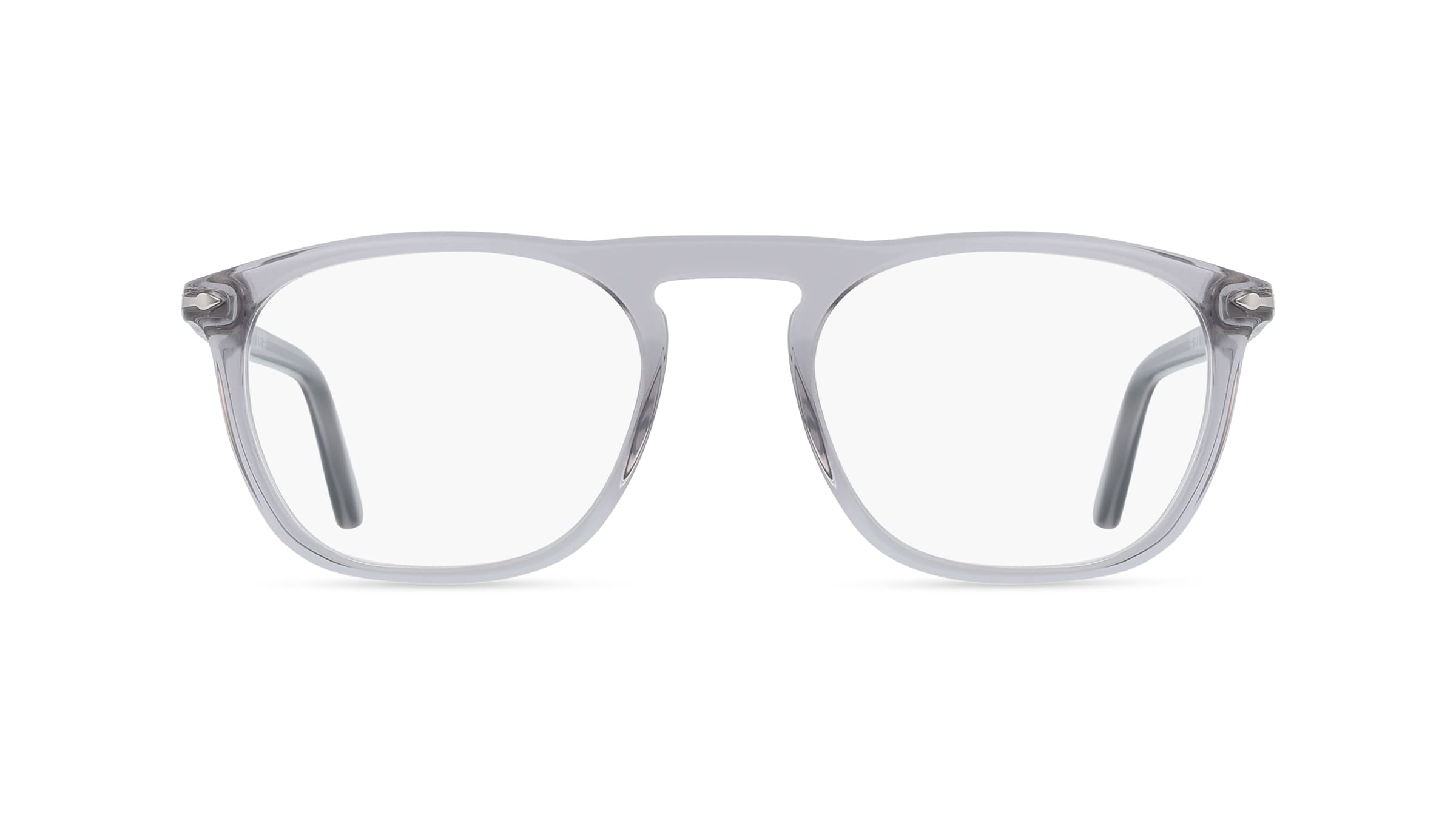 Persol PO3391V Unisex-Brille inkl. Gläser Vollrand Quadratisch Acetat-Gestell 51/19/145, Grau