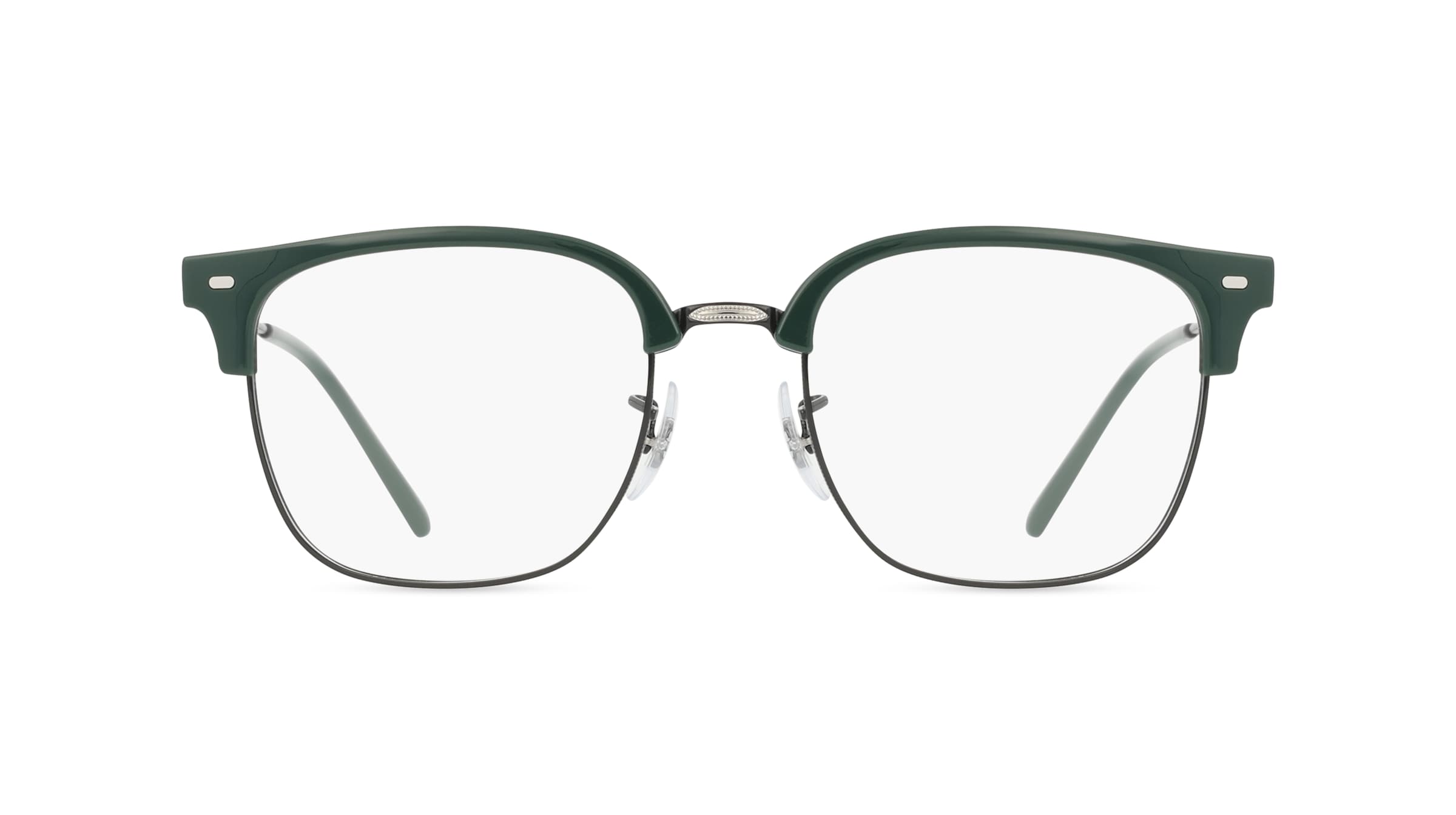 Ray-Ban RX7216 Unisex-Brille inkl. Gläser Vollrand Eckig Metall-Gestell 49mm/20mm/145mm, grün