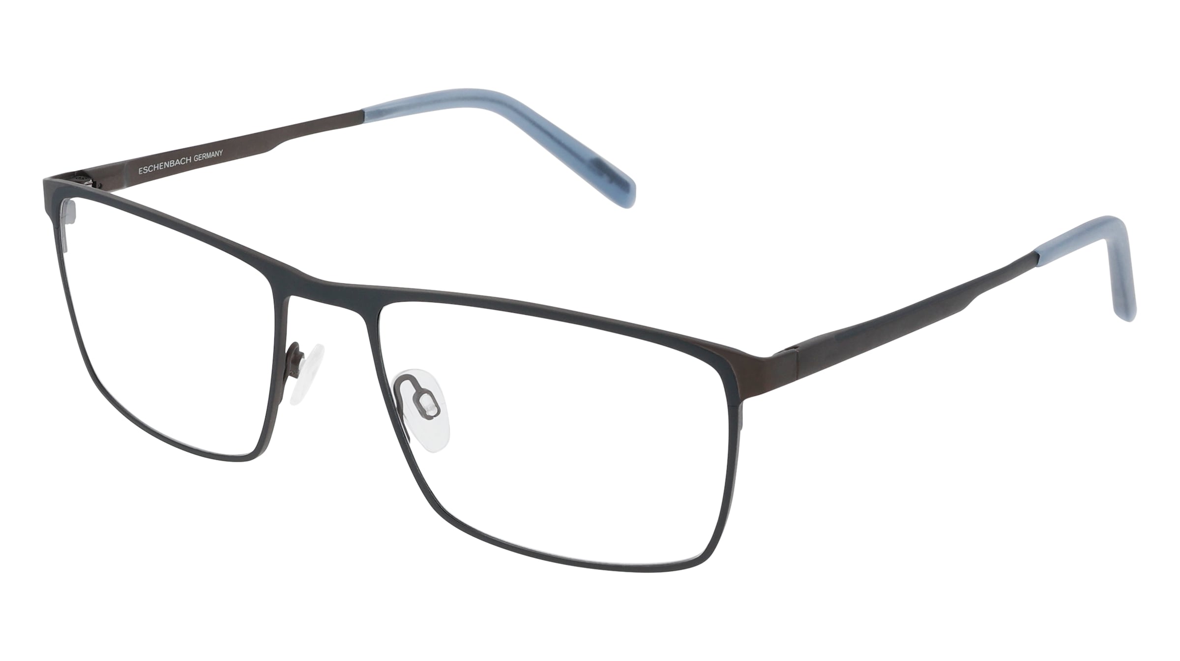 FREIGEIST 862064 Herren-Brille inkl. Gläser Vollrand Quadratisch Metall-Gestell 62/21/155, Blau