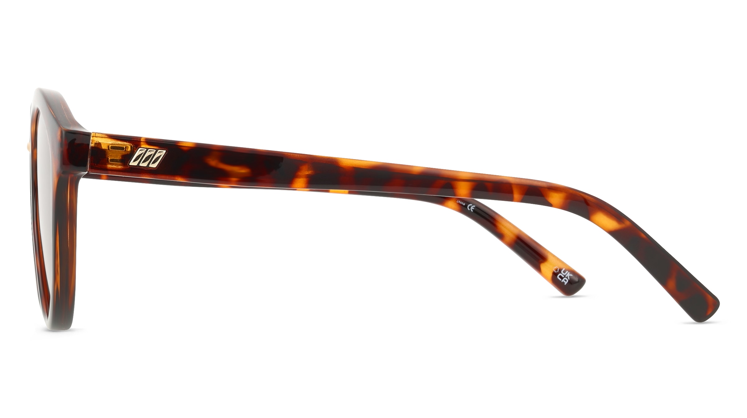 Thumbnail - Le Specs INFLUX Damen-Sonnenbrille Vollrand Rund Kunststoff-Gestell, braun