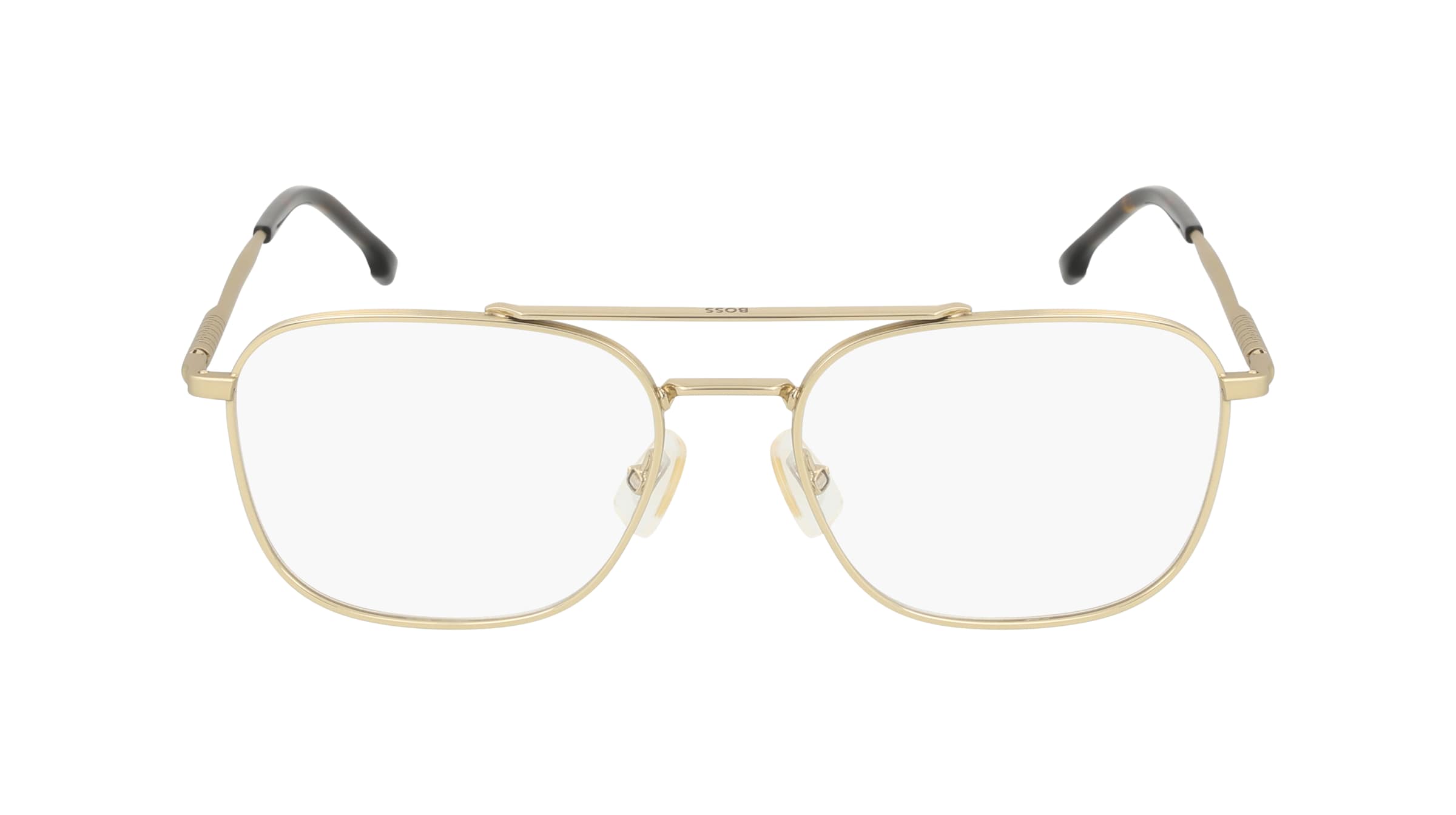 Boss 1449 Herren-Brille inkl. Gläser Vollrand Pilot Metall-Gestell 55mm/18mm/145mm, gold