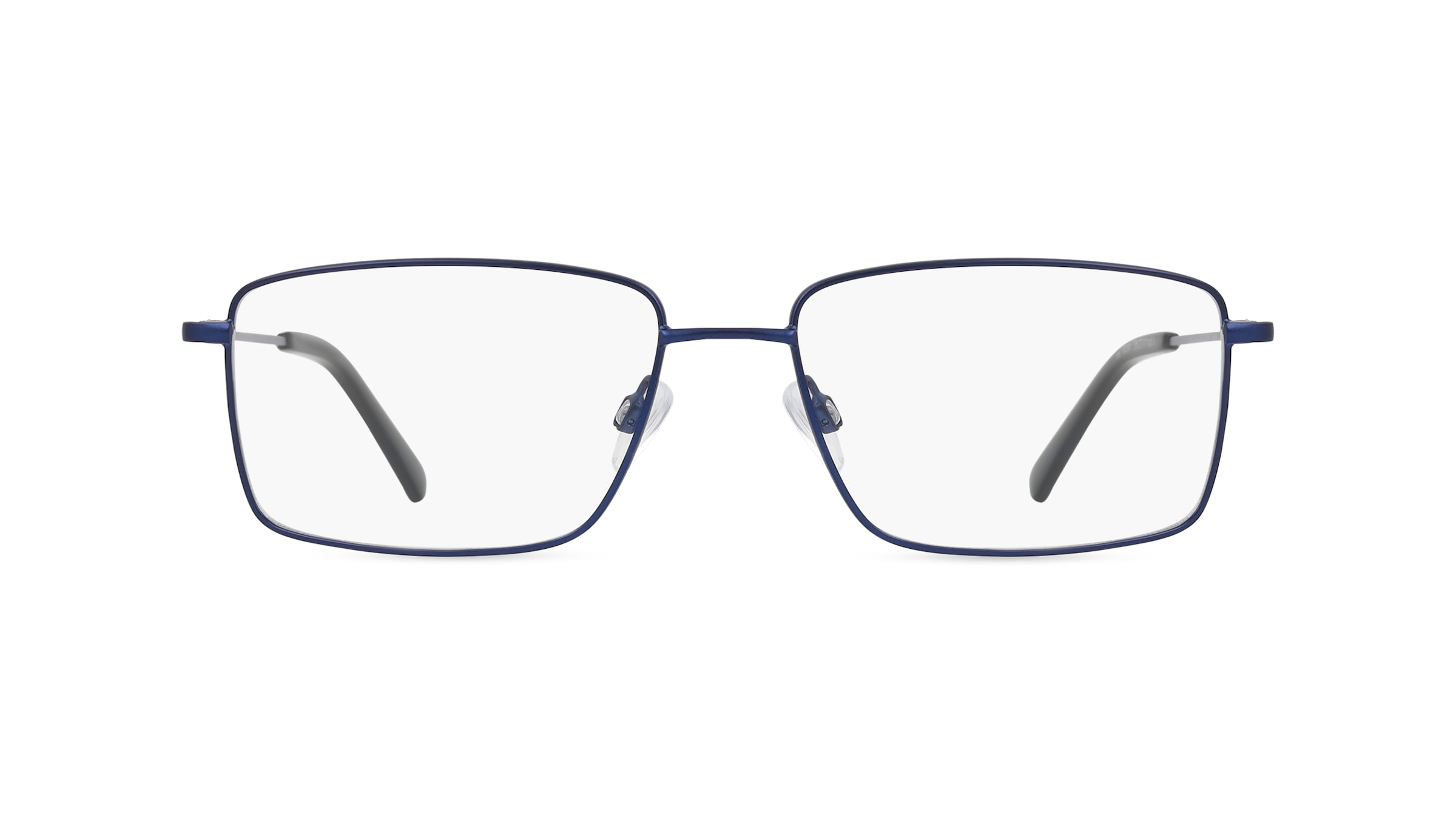 Fielmann OU 048 CL Herren-Brille inkl. Gläser Vollrand Eckig Edelstahl-Gestell 54mm/17mm/145mm, blau