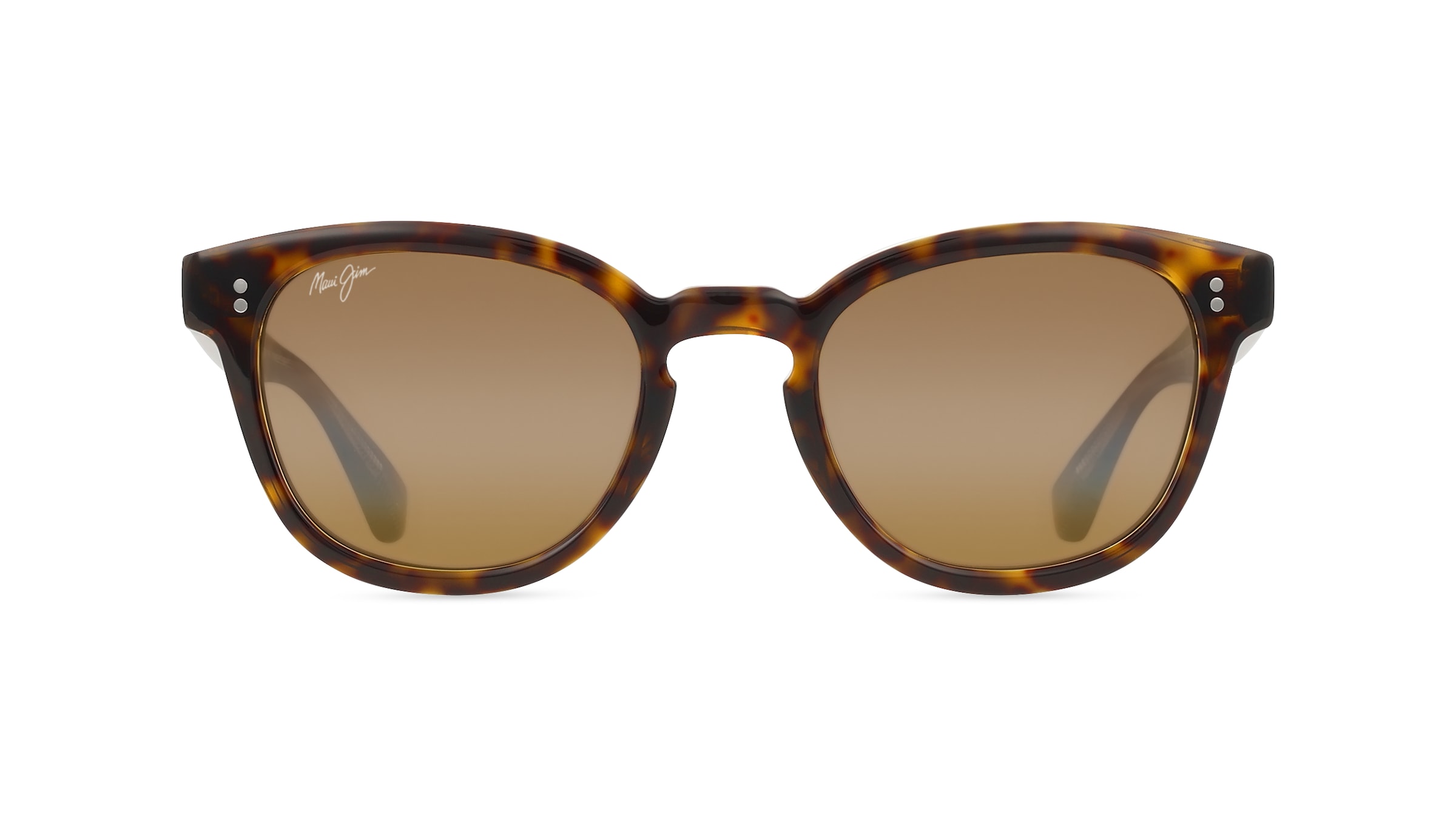 Maui Jim H842 Cheetah 5 Unisex-Sonnenbrille Vollrand Rund Acetat-Gestell, braun