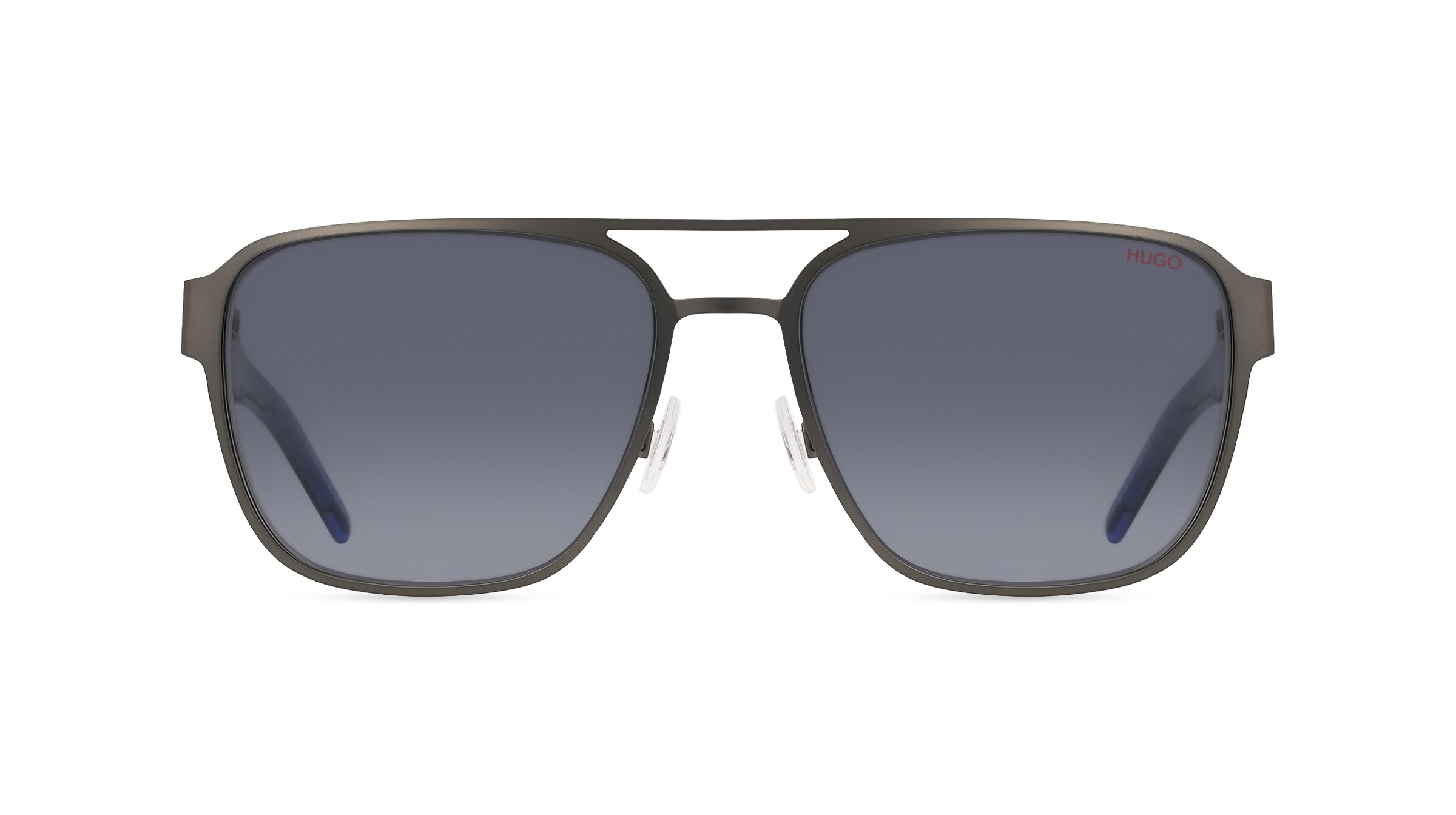 Hugo HG 1298/S Herren-Sonnenbrille Vollrand Pilot Edelstahl-Gestell, schwarz