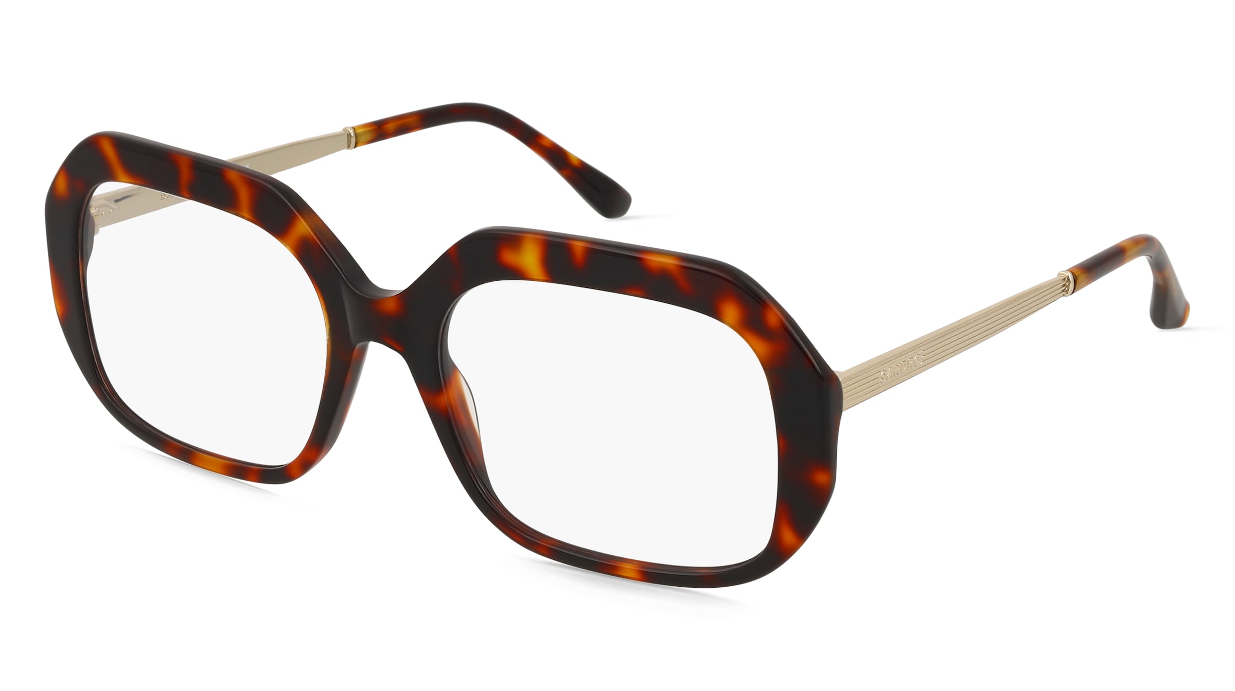 Sandro 2048 Unisex-Brille inkl. Gläser Vollrand Quadratisch Acetat-Gestell 54/19/140, Braun
