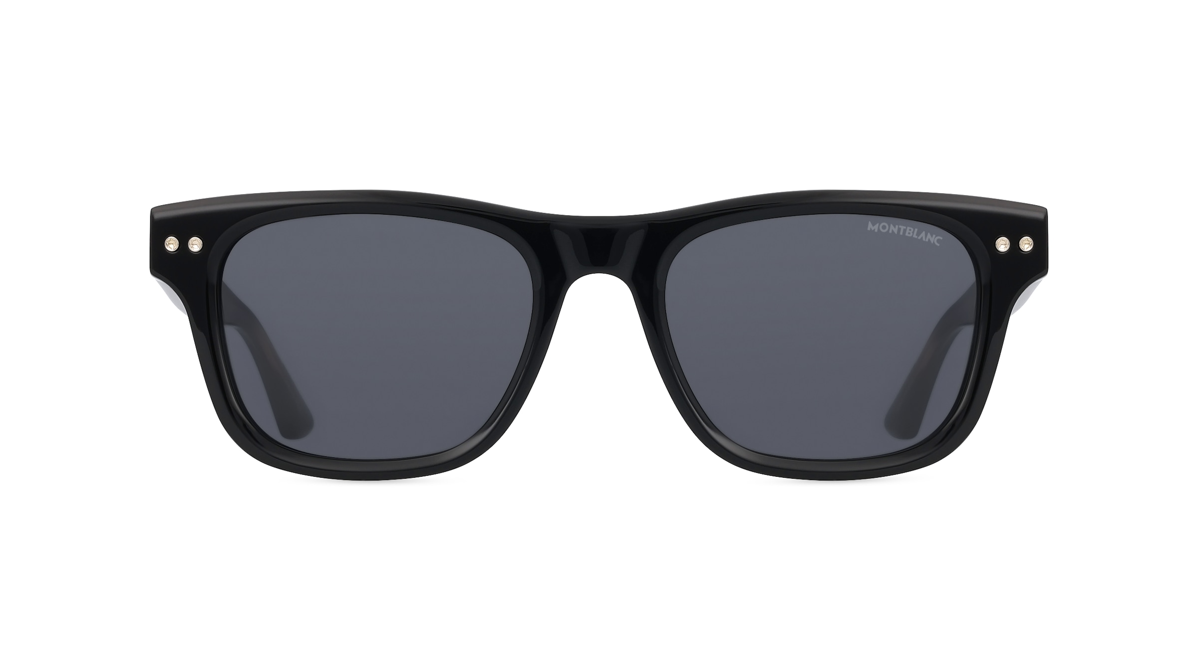 Montblanc MB0254S Herren-Sonnenbrille Vollrand Eckig Kunststoff-Gestell, schwarz