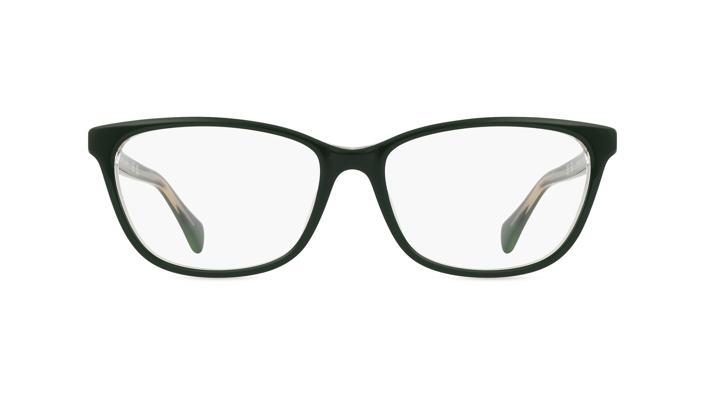 Ralph RA7133U Damen-Brille inkl. Gläser Vollrand Eckig Acetat-Gestell 55mm/16mm/140mm, grün