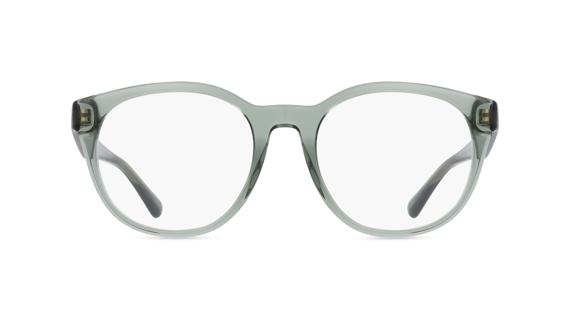 Emporio Armani EA 3207 Herren-Brille inkl. Gläser Vollrand Rund Acetat-Gestell 53mm/20mm/145mm, grün