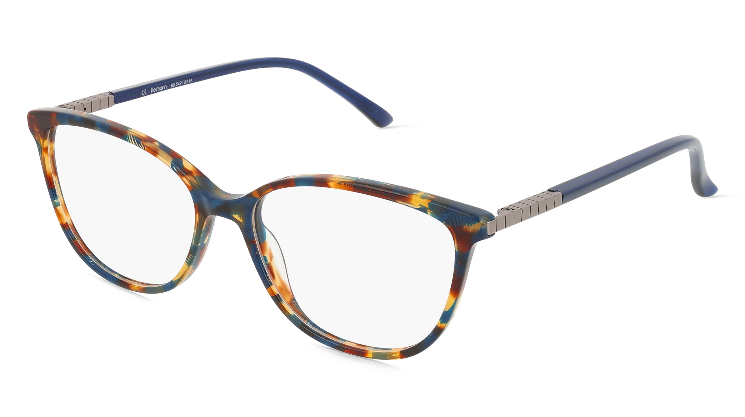 Fielmann BD 549 FLEX FA Damen-Brille inkl. Gläser Vollrand Butterfly Acetat-Gestell 53/15/140, Havanna