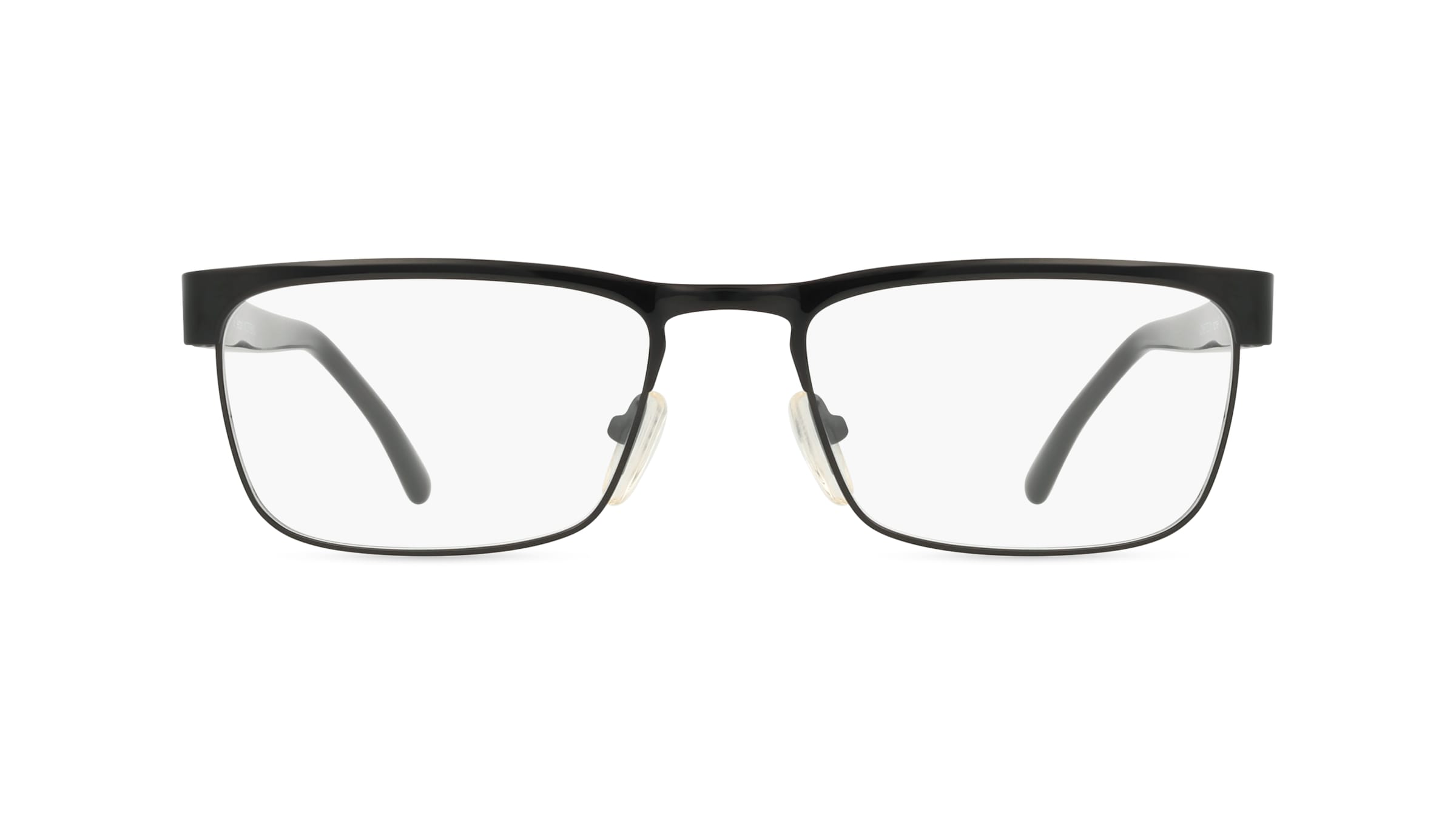 Fielmann MC 573 FLEX CL Herren-Brille inkl. Gläser Vollrand Eckig Edelstahl-Gestell 52mm/16mm/140mm, schwarz