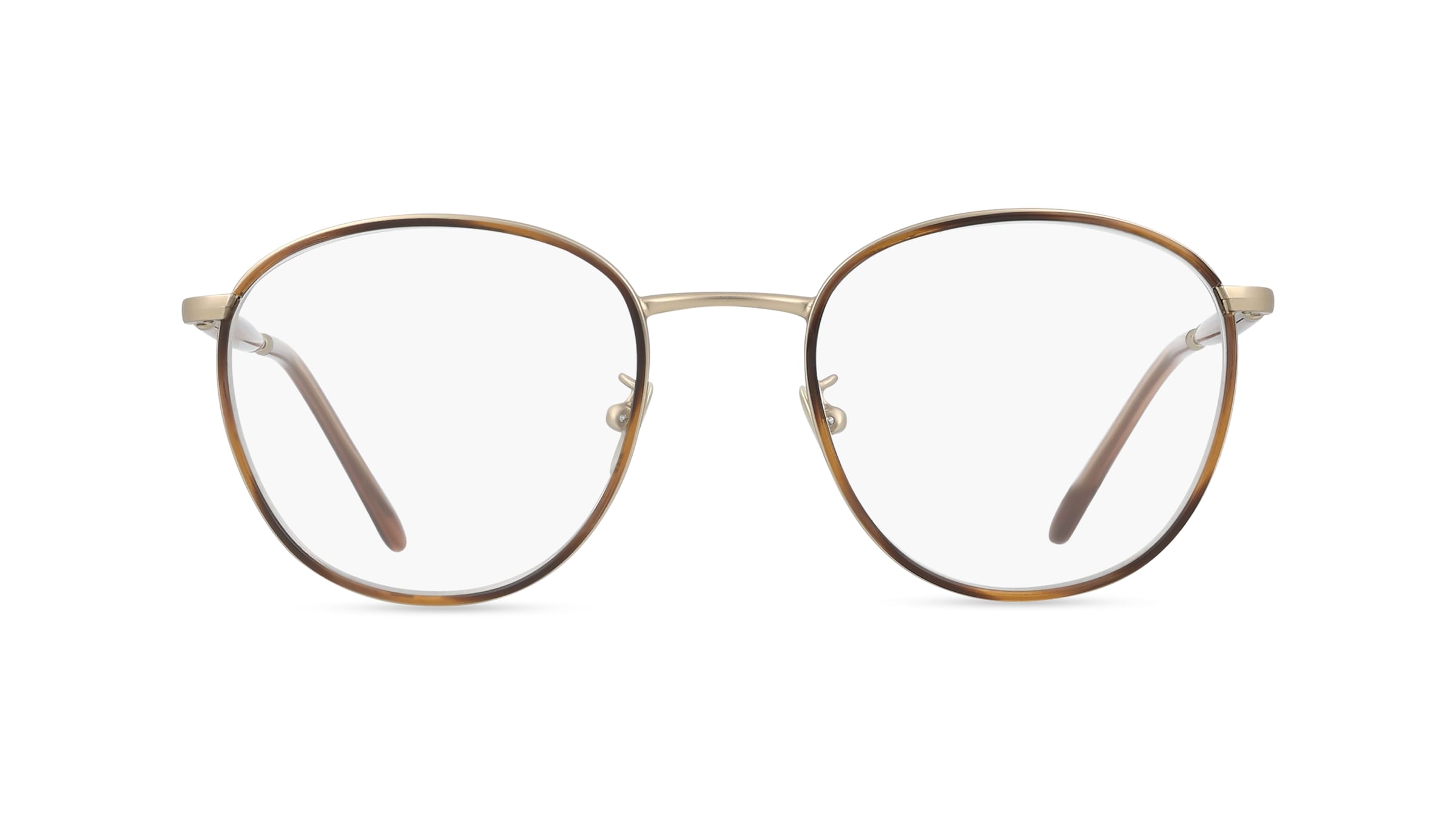 Giorgio Armani 0AR5161J Herren-Brille inkl. Gläser Vollrand Panto Metall-Gestell 50/20/145, Gold