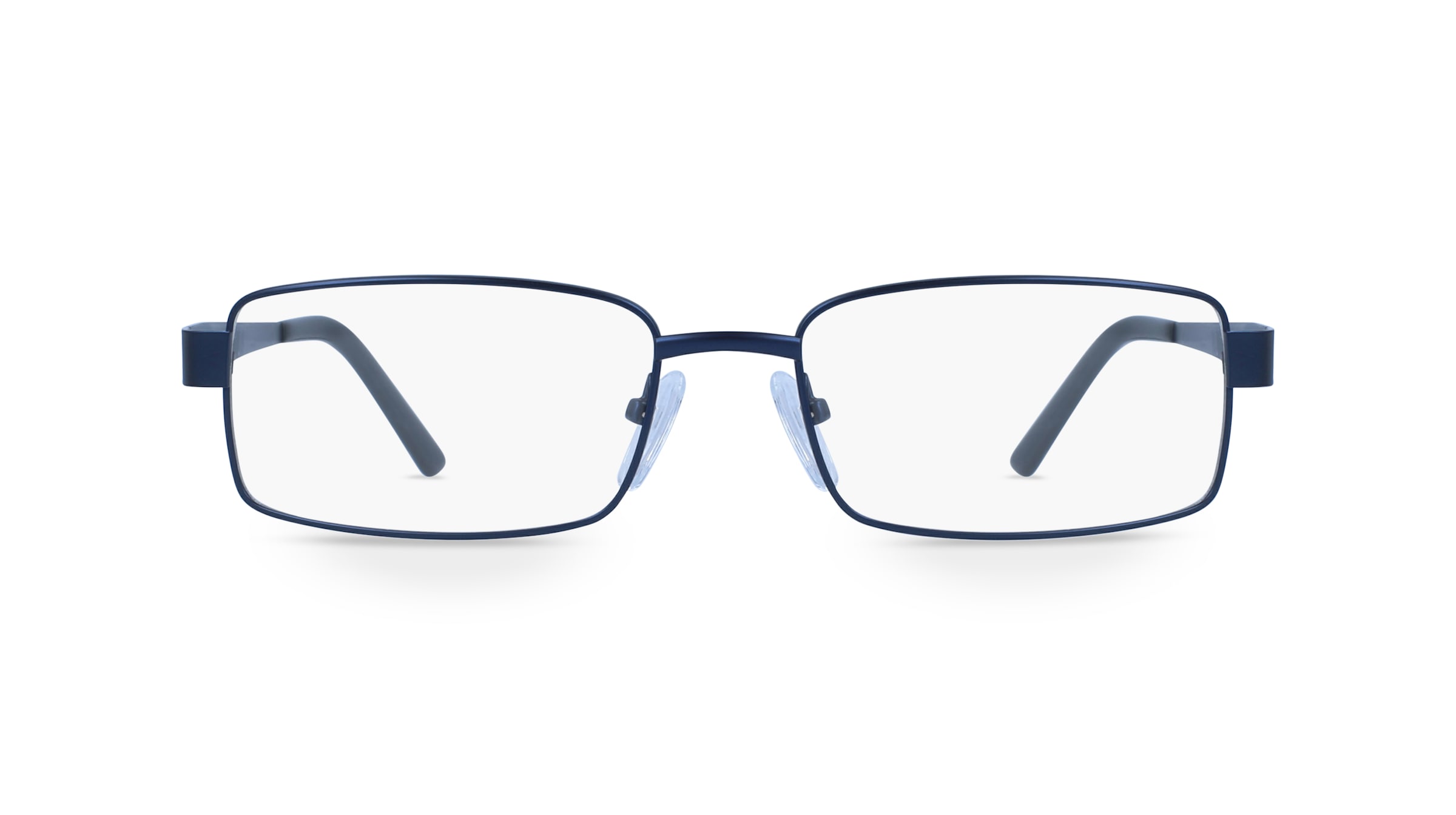 Fielmann BD 311 MOD II CL Herren-Brille inkl. Gläser Vollrand Eckig Edelstahl-Gestell 54mm/18mm/145mm, blau