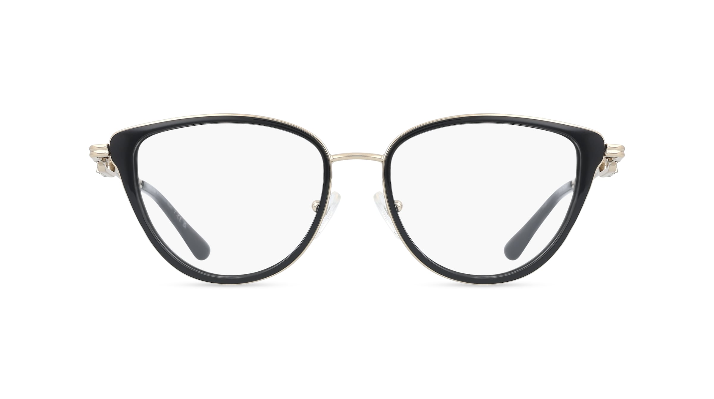 Michael Kors MK3103 HILTON HEAD Damen-Brille inkl. Gläser Vollrand Cat Eye Metall-Gestell 53/17/140, Schwarz