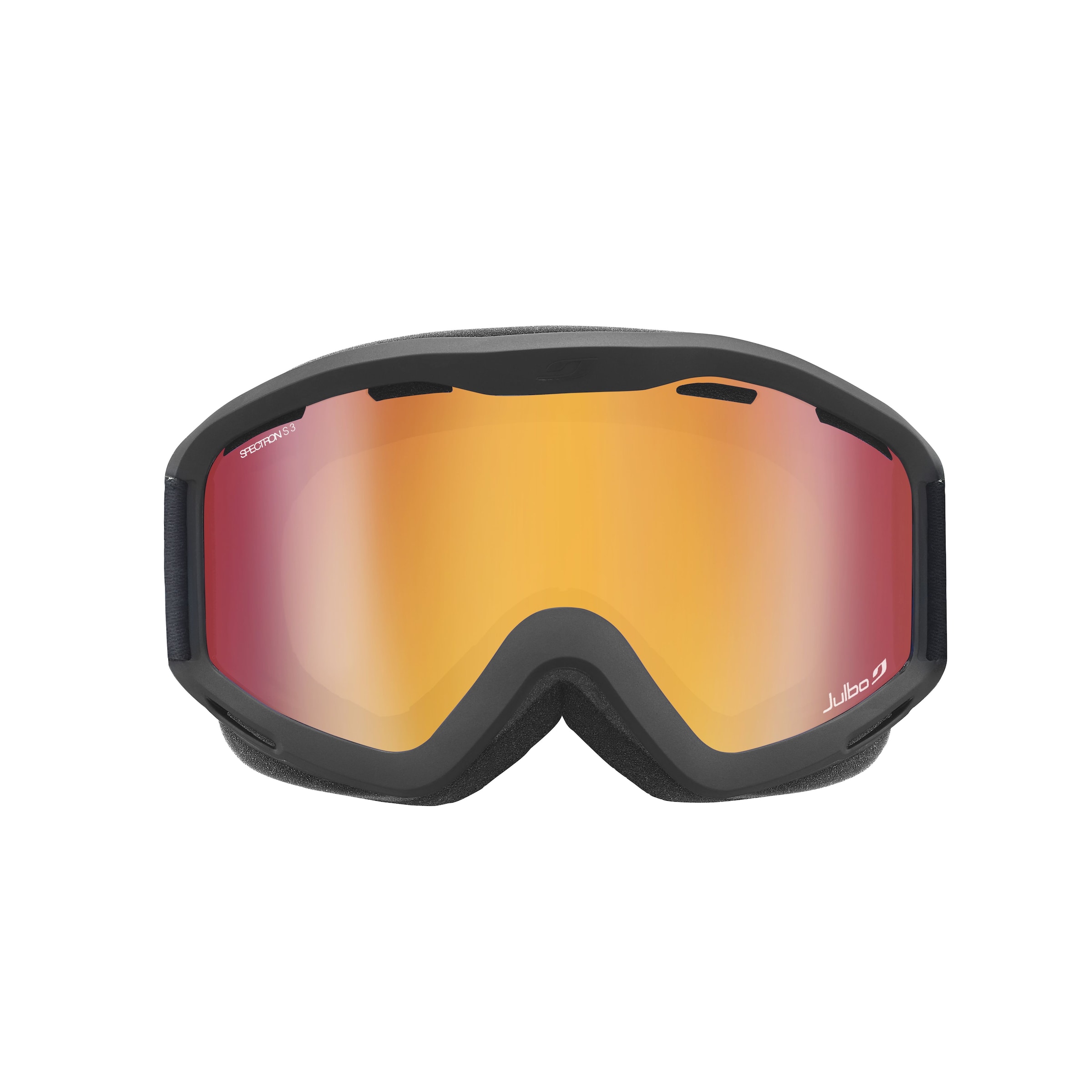 Julbo J7511 Unisex-Skibrille Vollrand Monoscheibe Kunststoff-Gestell, Schwarz