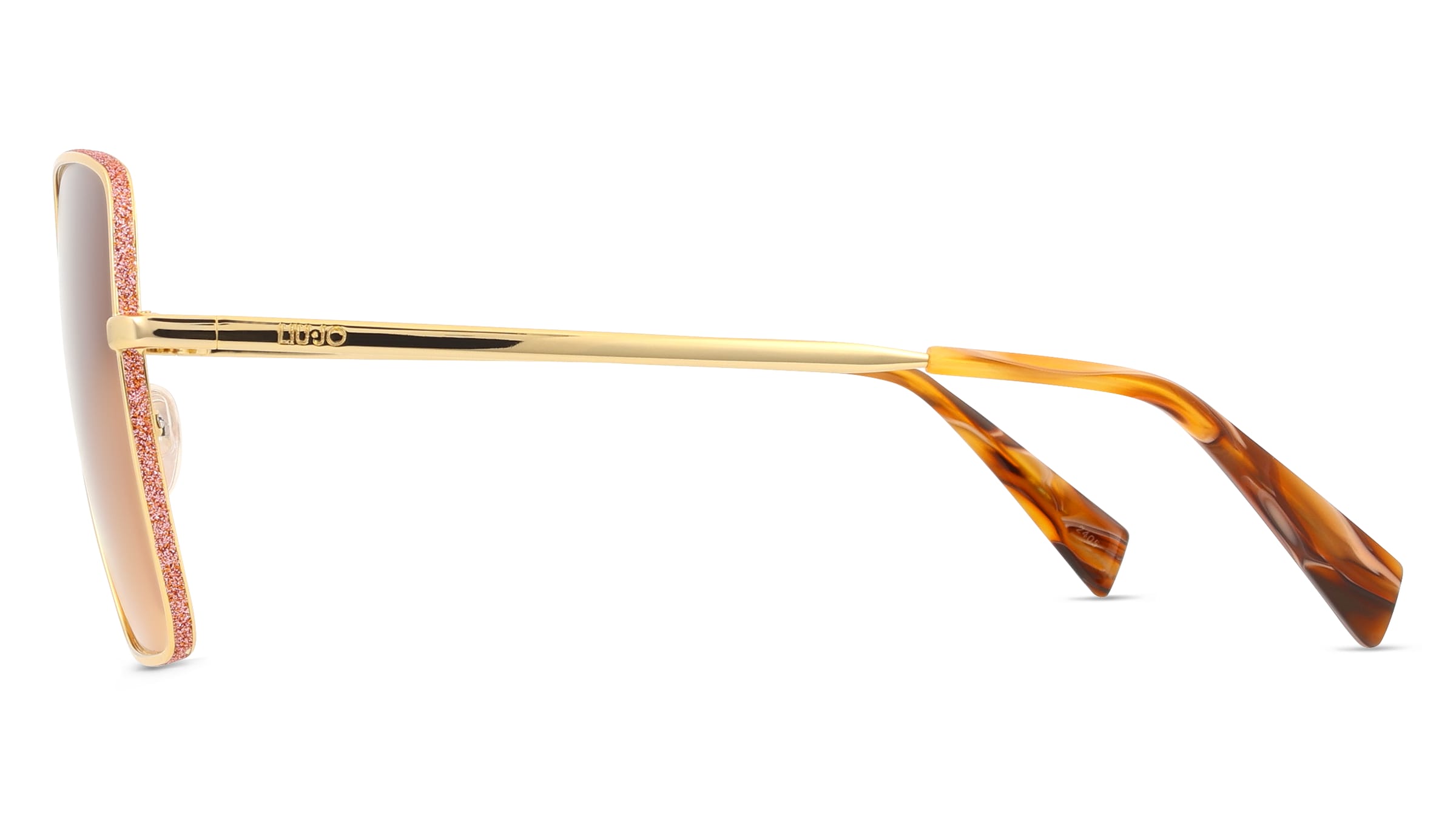 Thumbnail - Liu Jo LJ158S Unisex-Sonnenbrille Vollrand Quadratisch Metall-Gestell, gelb