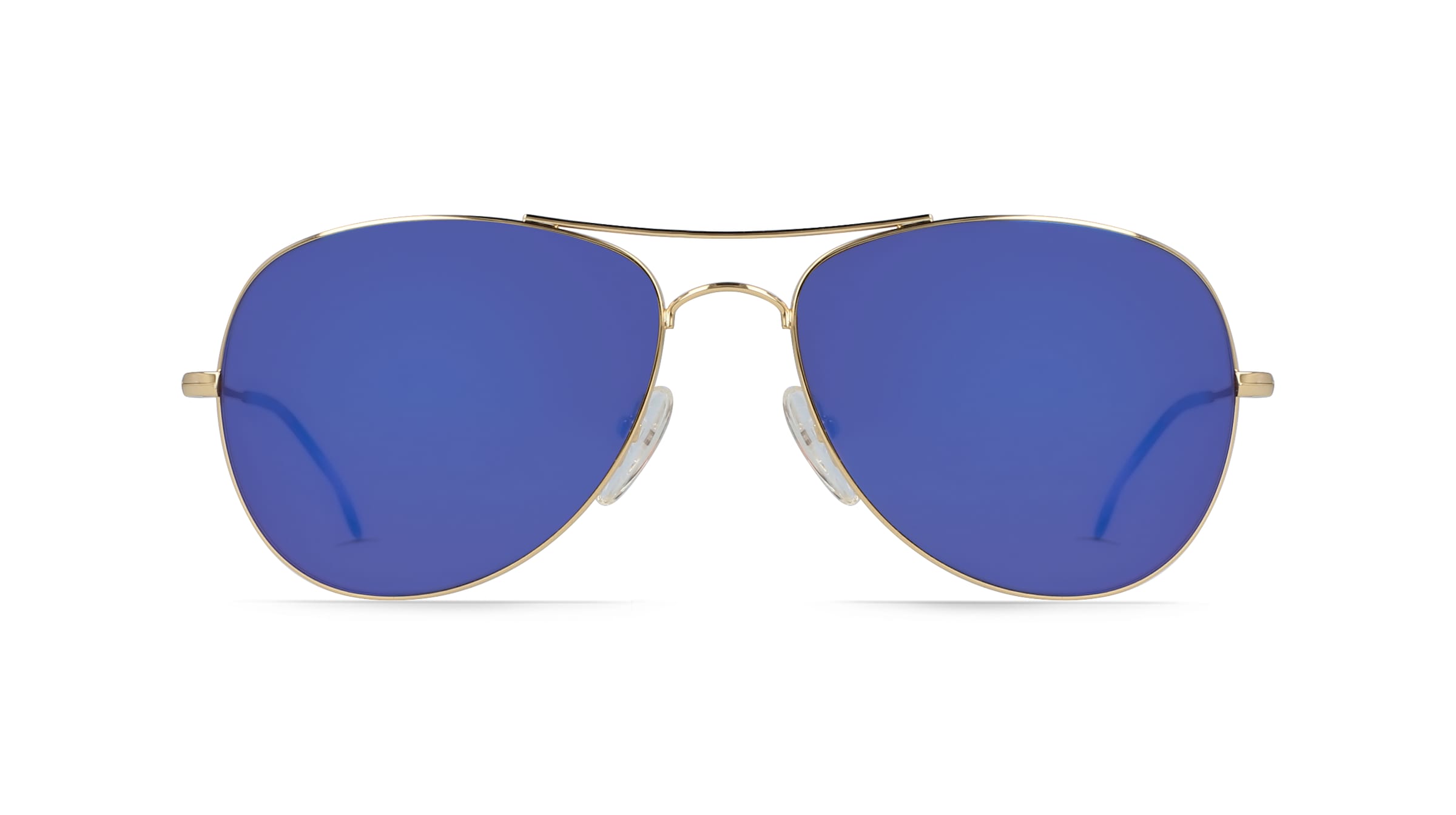 Fielmann BC 004 SUN CL Unisex-Sonnenbrille Vollrand Pilot Edelstahl-Gestell, Gold