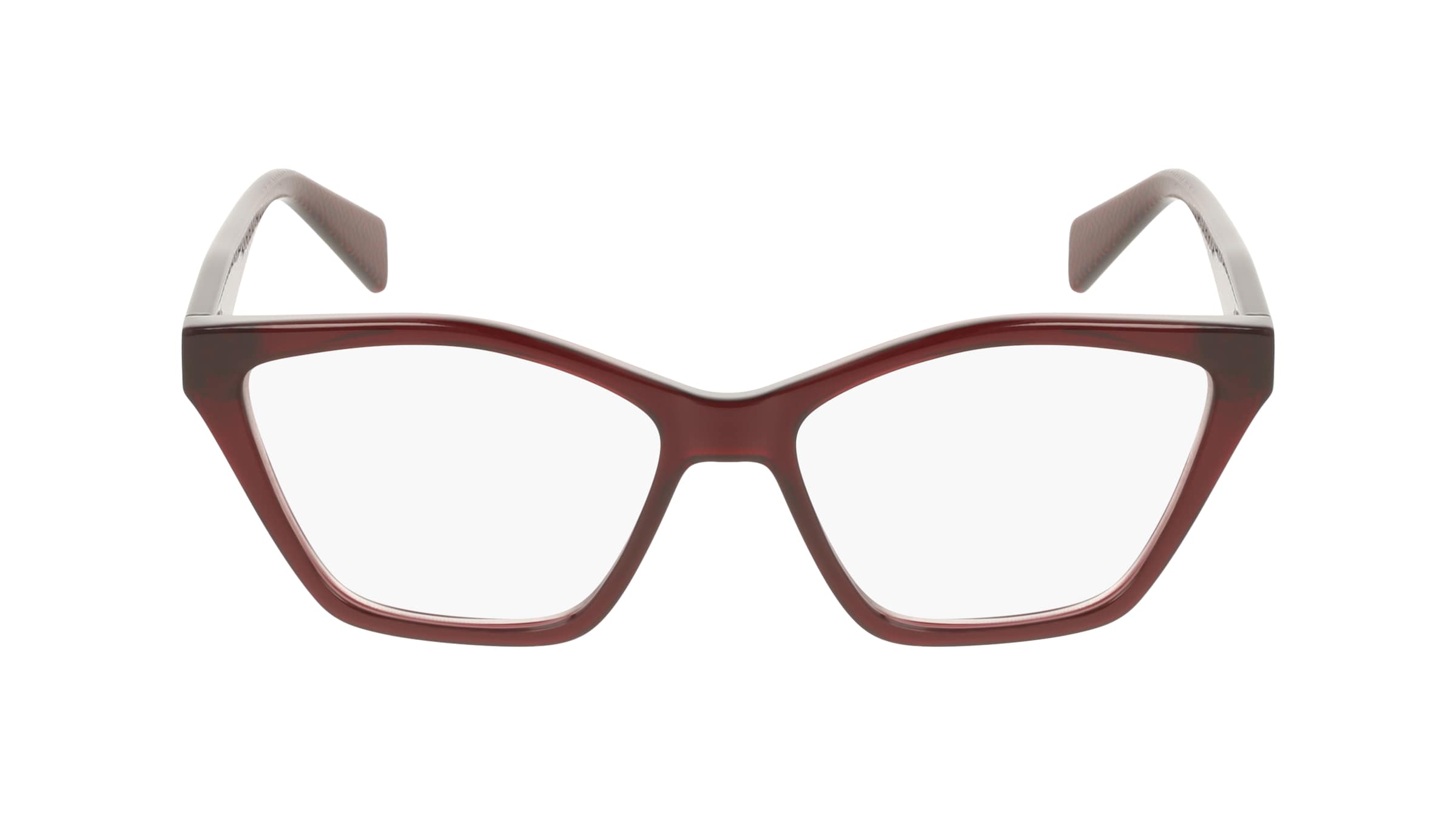Liu Jo LJ2836 Damen-Brille inkl. Gläser Vollrand Butterfly Kunststoff-Gestell 53/15/140, rot