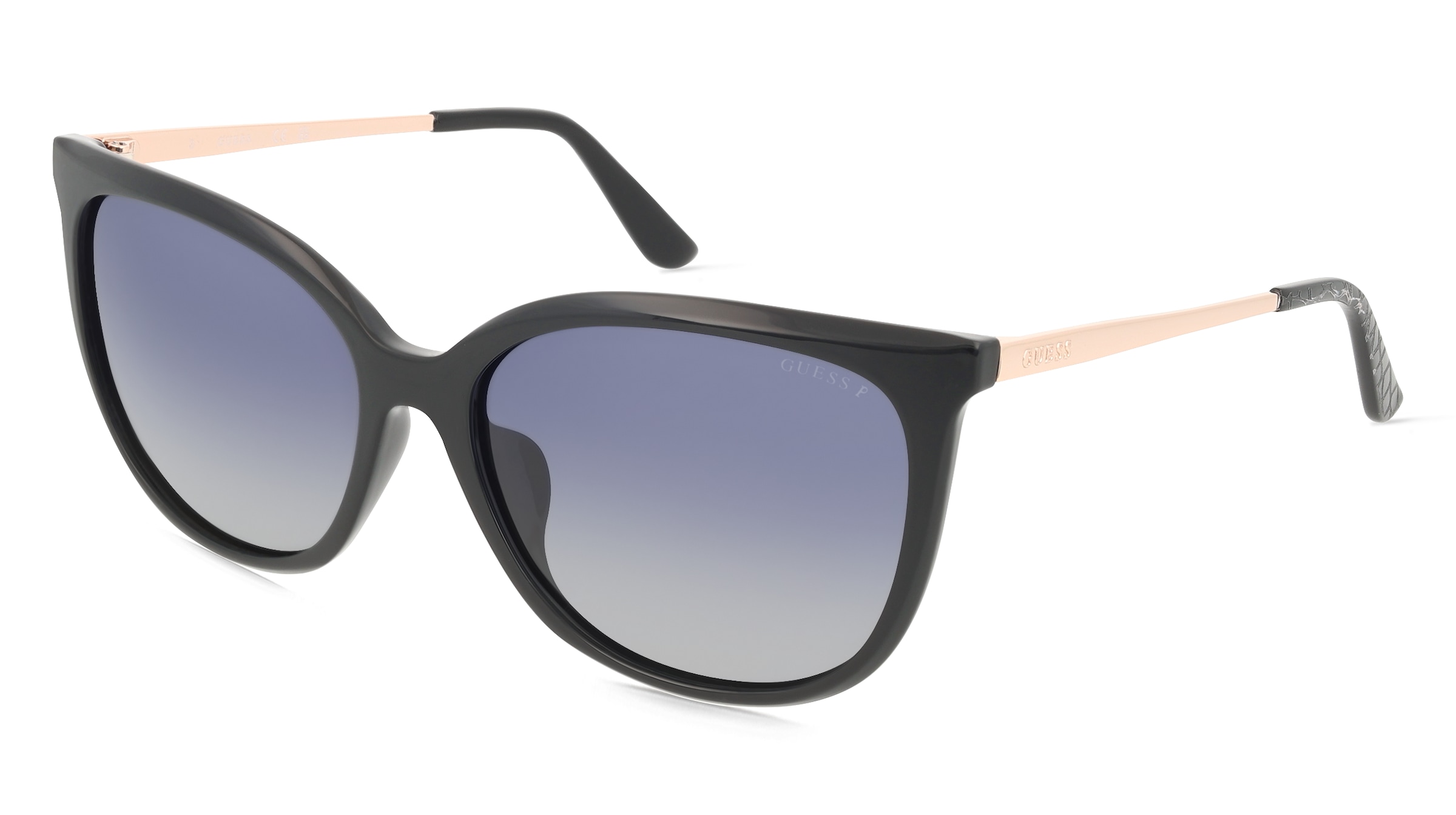 Guess GU00150-H Unisex-Sonnenbrille Vollrand Quadratisch Kunststoff-Gestell, Schwarz