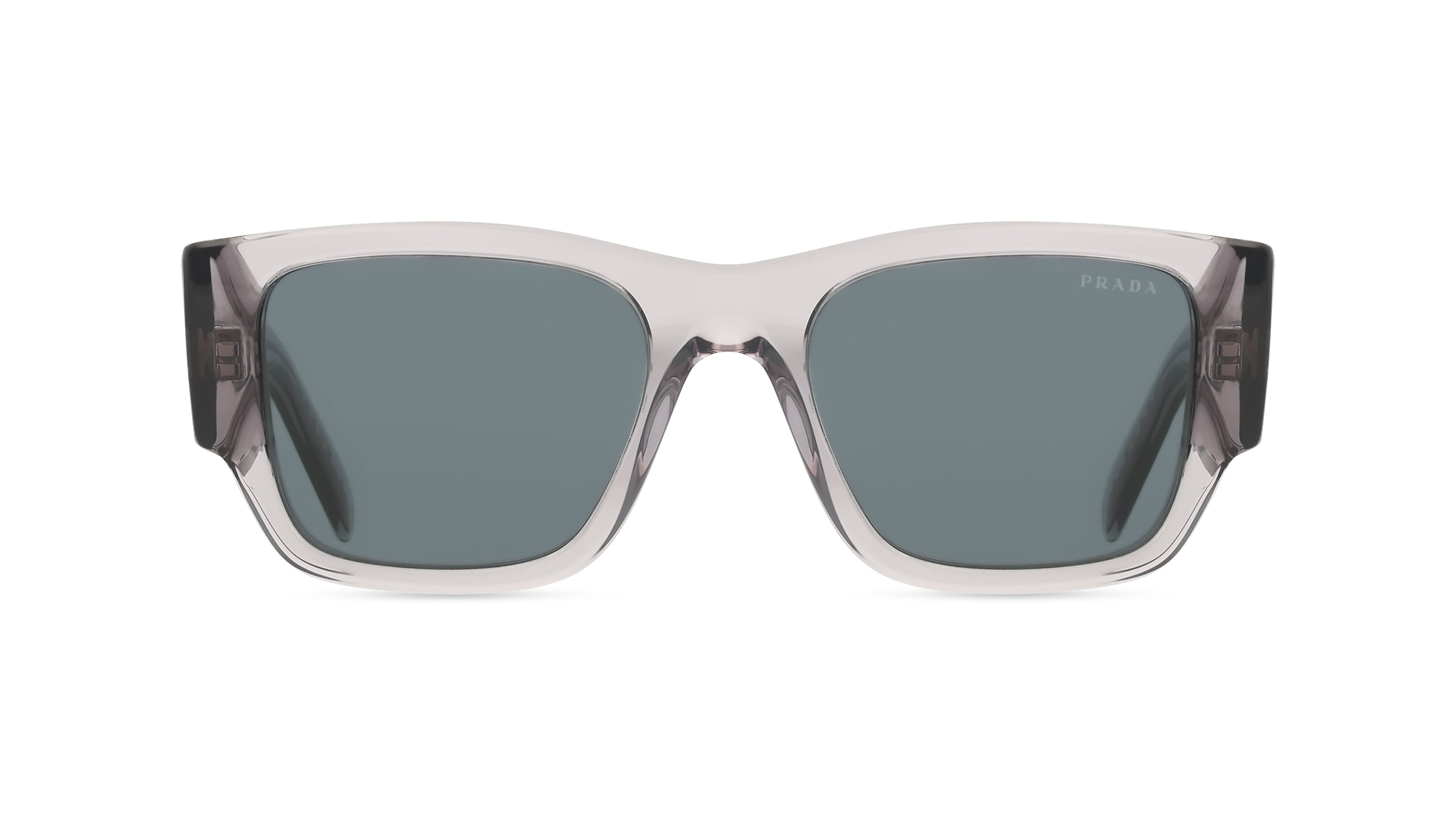 Prada PR10ZS Herren-Sonnenbrille Vollrand Pilot Acetat-Gestell, grau