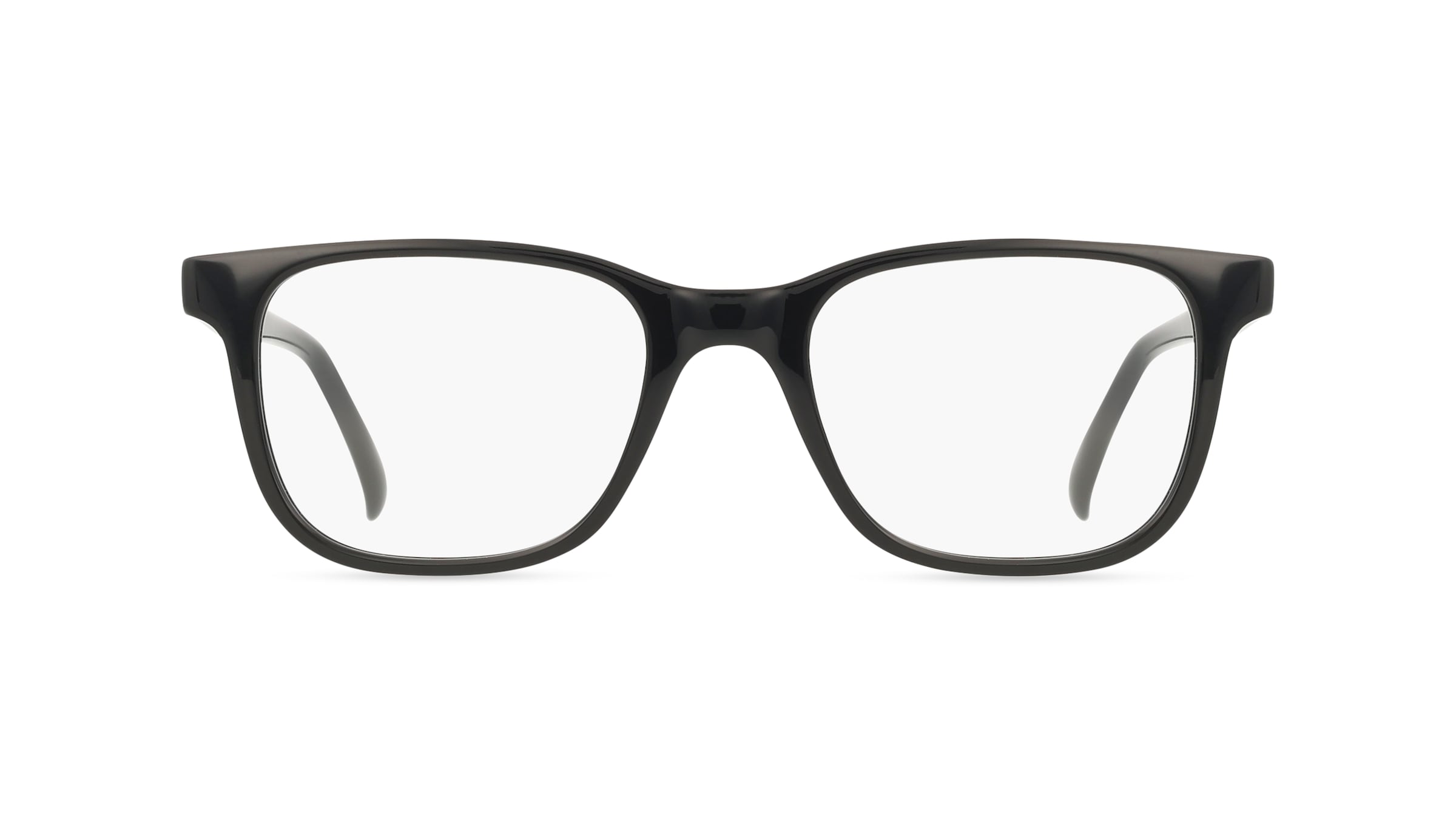 Fielmann BD 578 CL ROBBY Unisex-Brille inkl. Gläser Vollrand Quadratisch Acetat-Gestell 50/18/145, Schwarz
