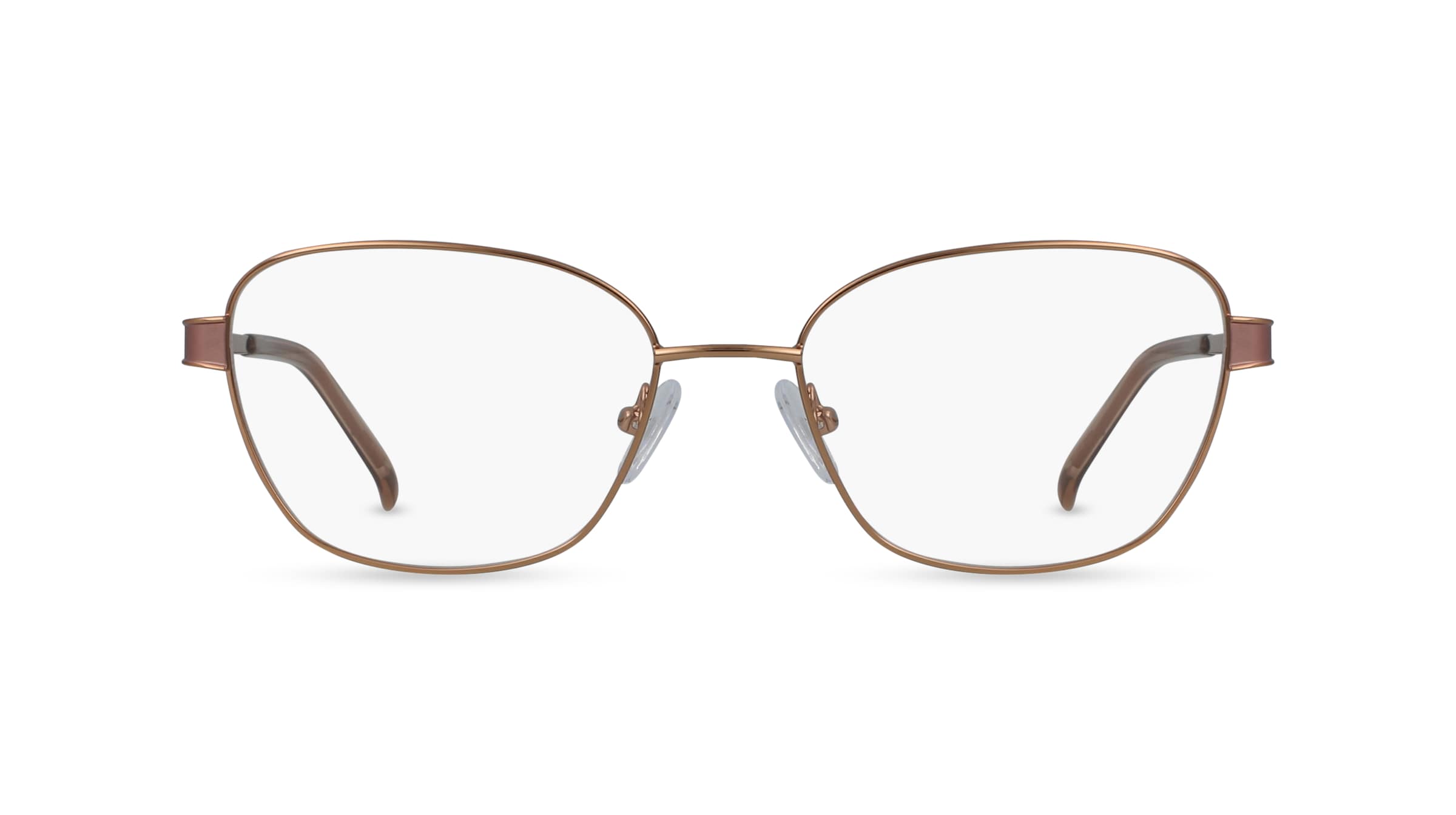 Fielmann BD 462 FLEX CL Damen-Brille inkl. Gläser Vollrand Eckig Edelstahl-Gestell 53mm/17mm/135mm, gold