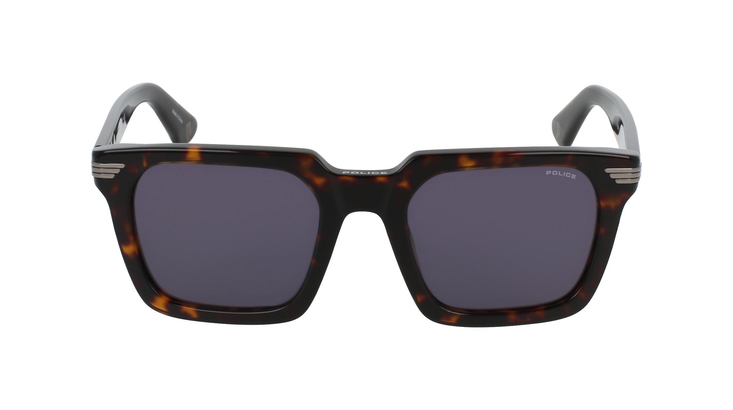 Police SPLP29 Herren-Sonnenbrille Vollrand Eckig Acetat-Gestell, braun