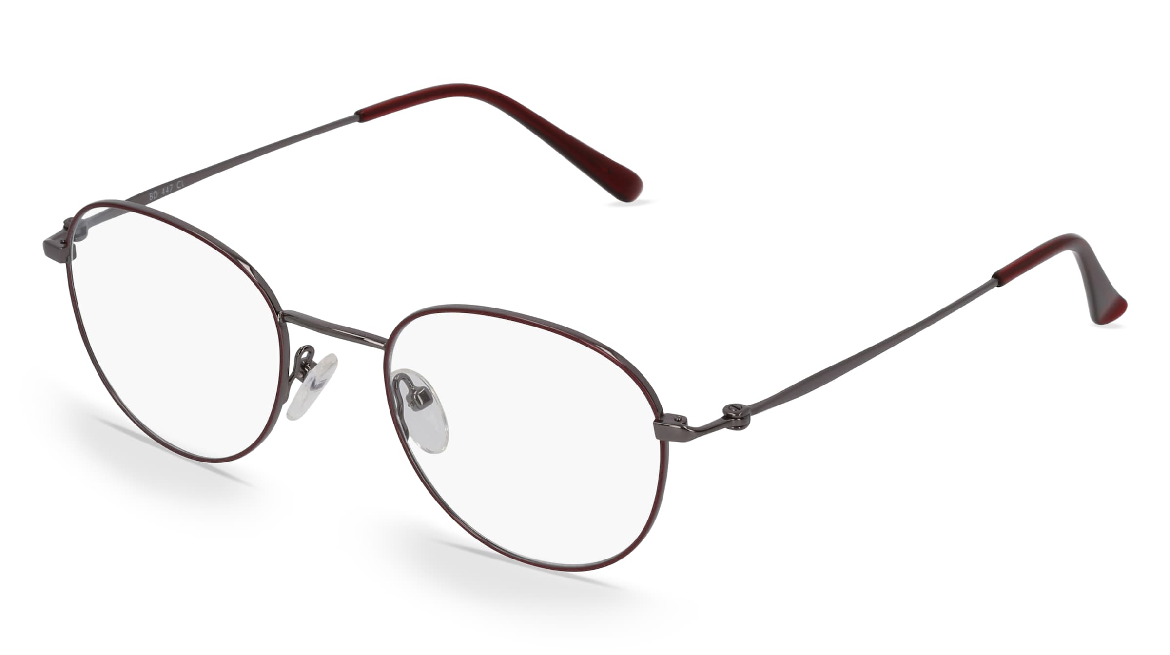 Fielmann BD 447 CL Damen-Brille inkl. Gläser Vollrand Panto Edelstahl-Gestell 50/21/140, Grau