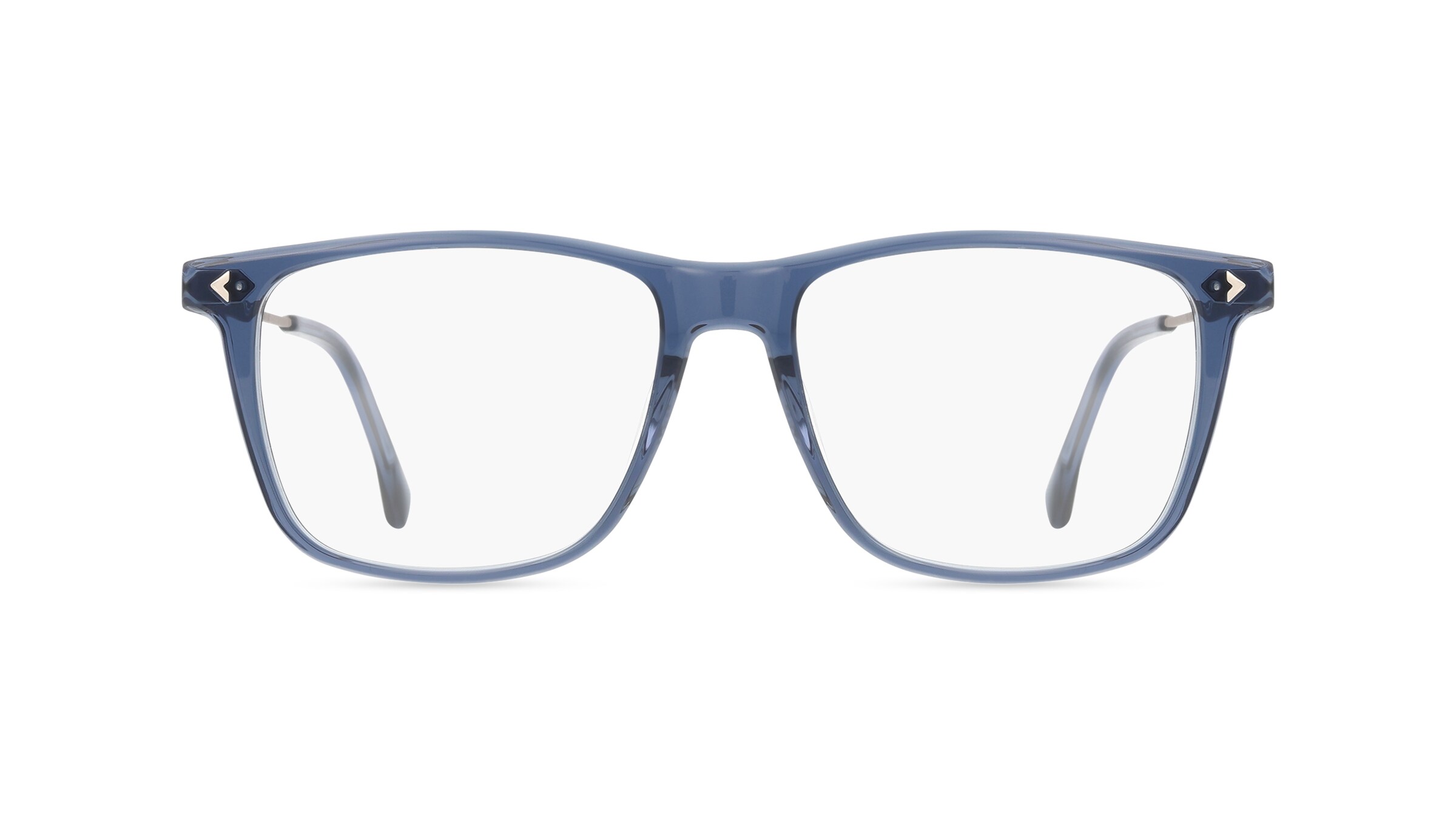 Lozza LOZVL4307 Herren-Brille inkl. Gläser Vollrand Eckig Material Mix-Gestell 55mm/17mm/145mm, blau