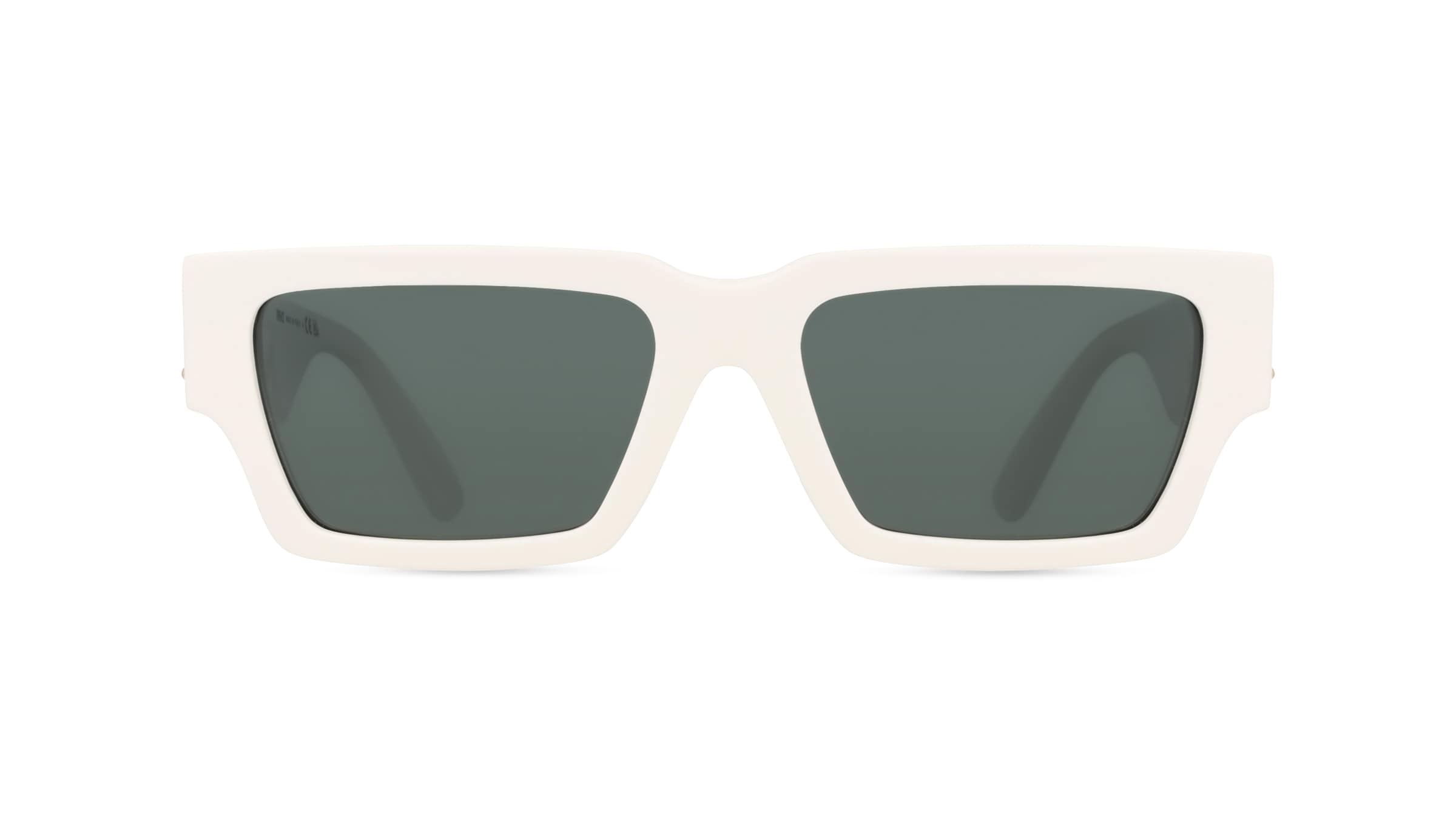 Versace VE4459 Unisex-Sonnenbrille Vollrand Quadratisch Acetat-Gestell, Weiß