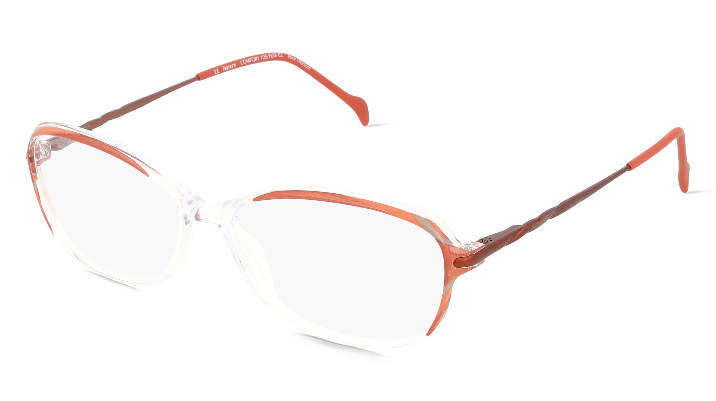Fielmann COMFORT 125 FLEX CL Damen-Brille inkl. Gläser Vollrand Oval TR90-Gestell 51/13/130, Transparent