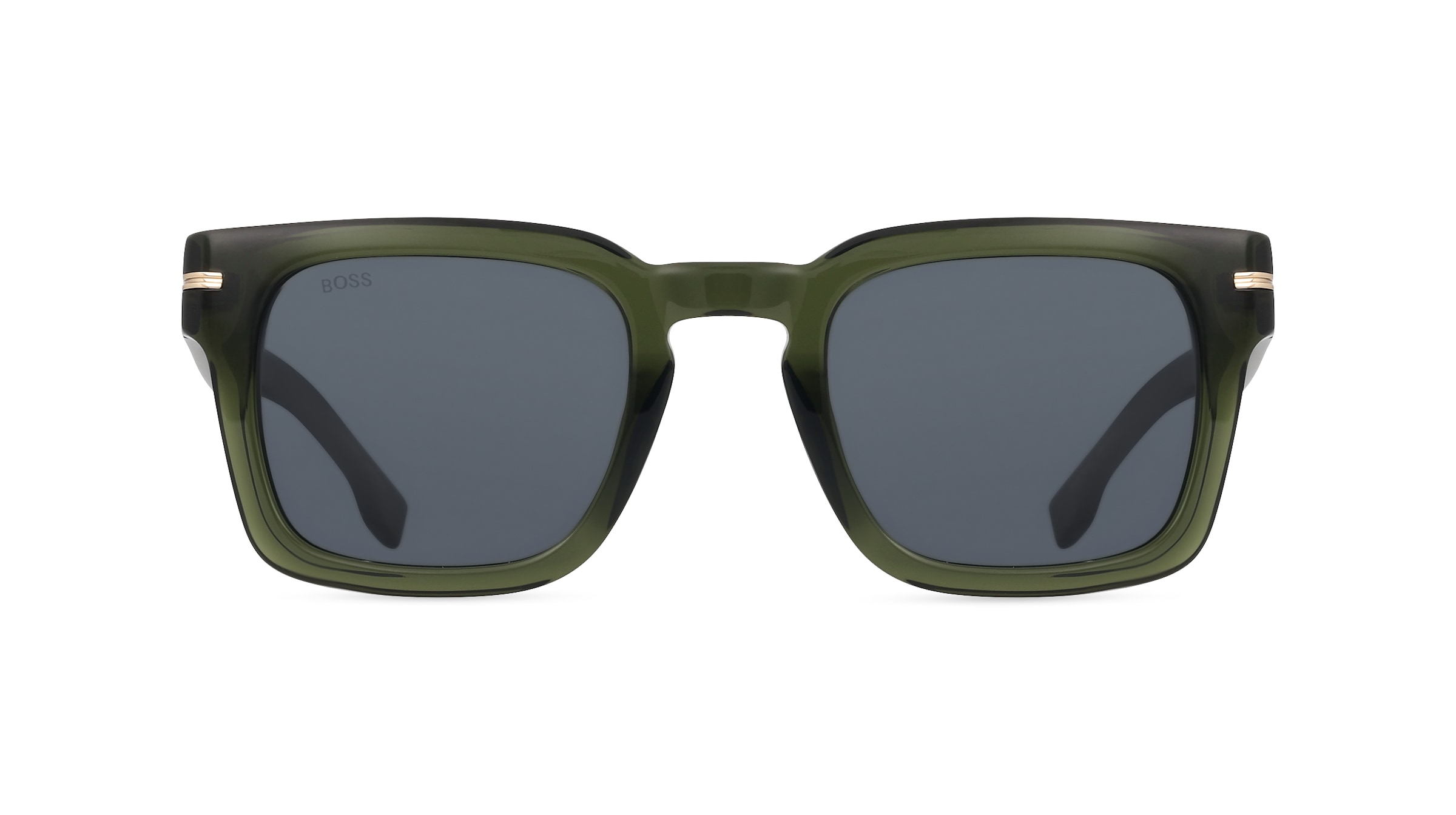 BOSS 1625/S Herren-Sonnenbrille Vollrand Eckig Acetat-Gestell, grün