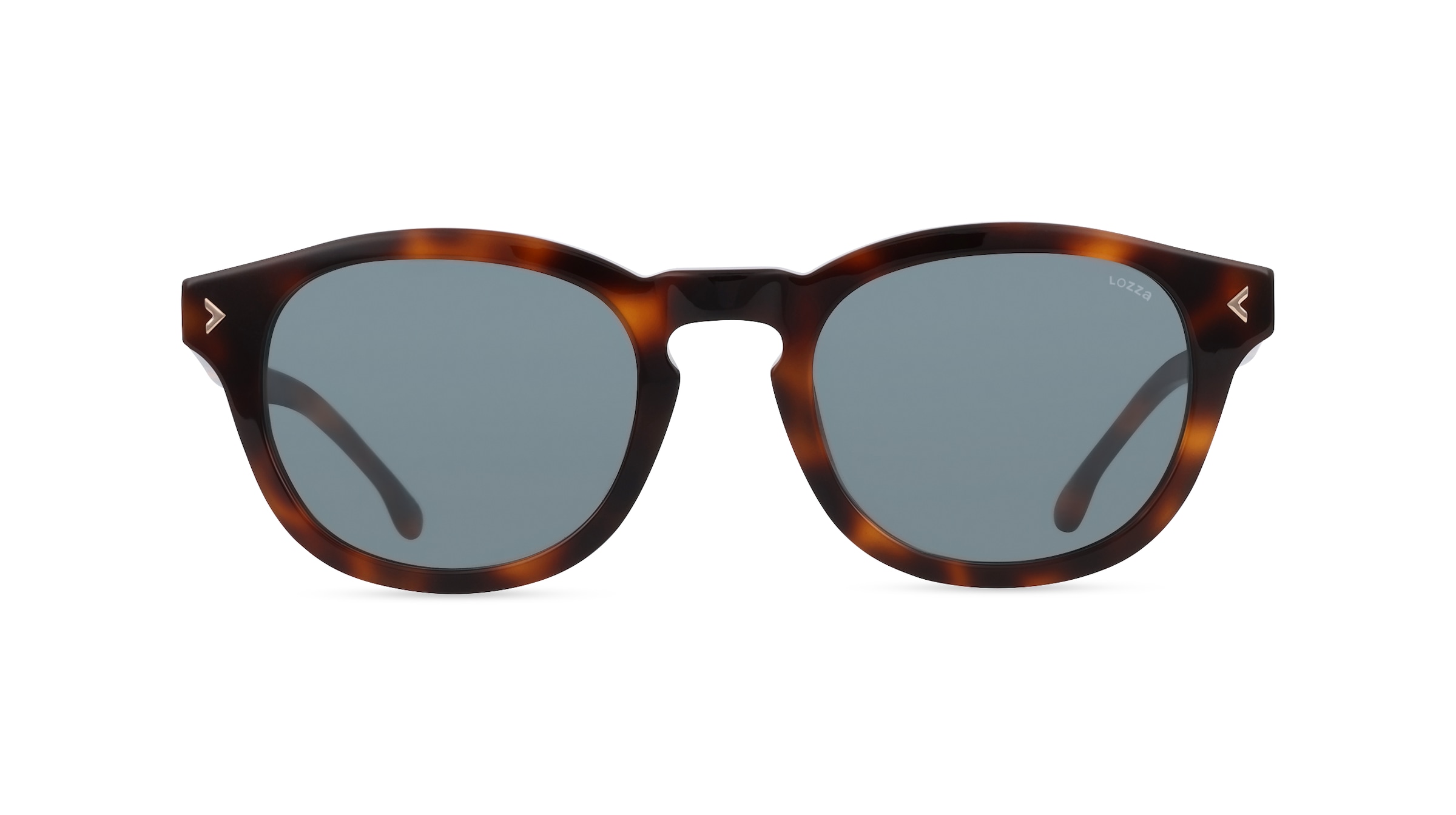 Lozza LOZSL4284 Unisex-Sonnenbrille Vollrand Panto Kunststoff-Gestell, braun