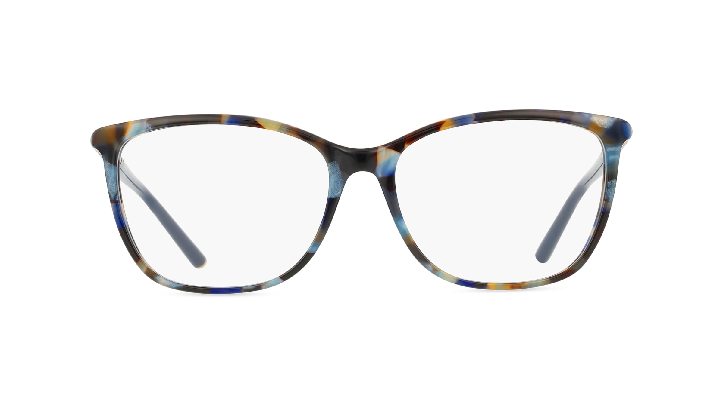 Escada ESCVESC83 Damen-Brille inkl. Gläser Vollrand Butterfly Material Mix-Gestell 54mm/15mm/140mm, Blau