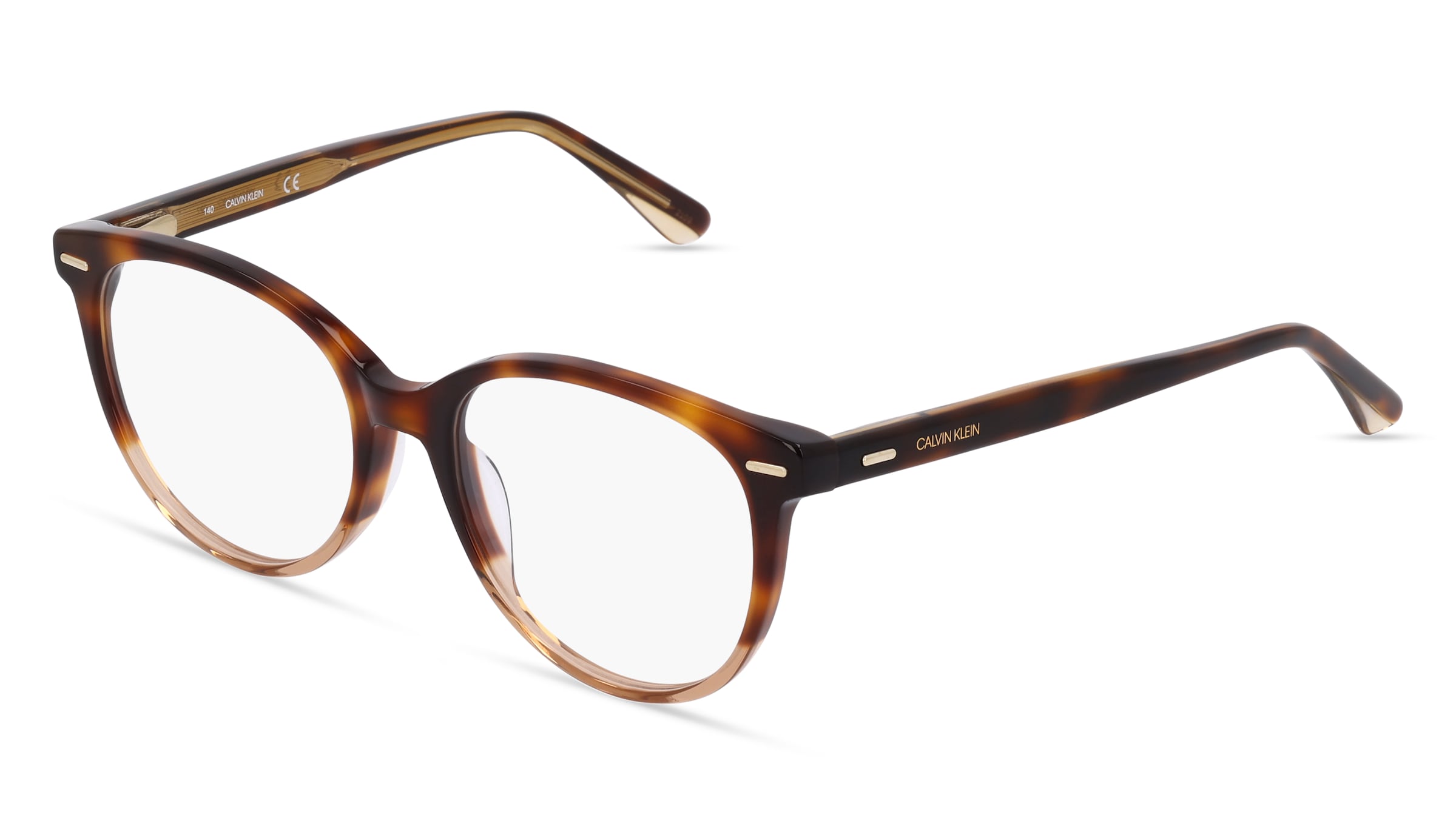 Calvin Klein CK21710 Unisex-Brille inkl. Gläser Vollrand Panto Acetat-Gestell 51/17/140, Braun