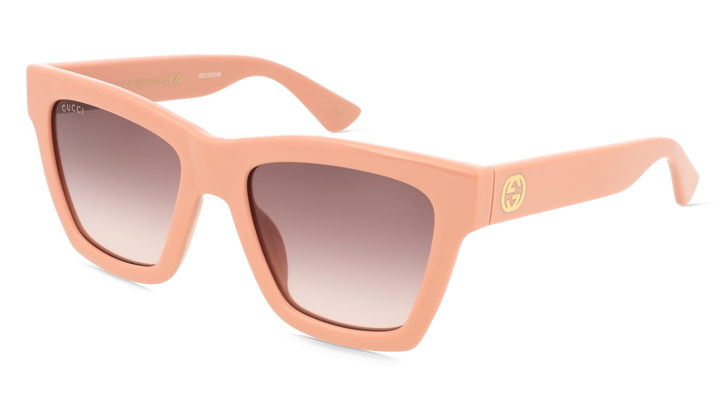Gucci GG1714S Damen-Sonnenbrille Vollrand Cat Eye Kunststoff-Gestell, Pink