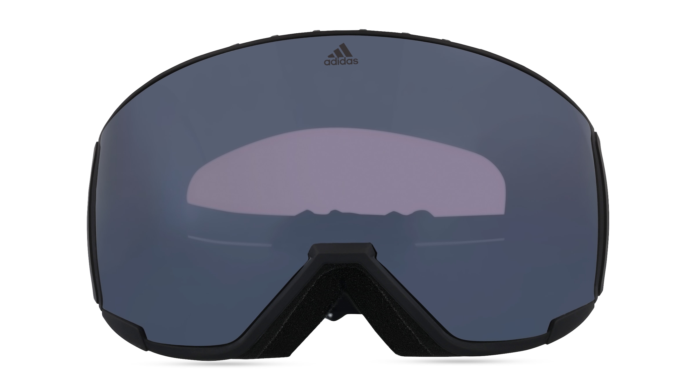 Adidas SP0039  Unisex-Skibrille Vollrand Monoscheibe Kunststoff-Gestell, schwarz