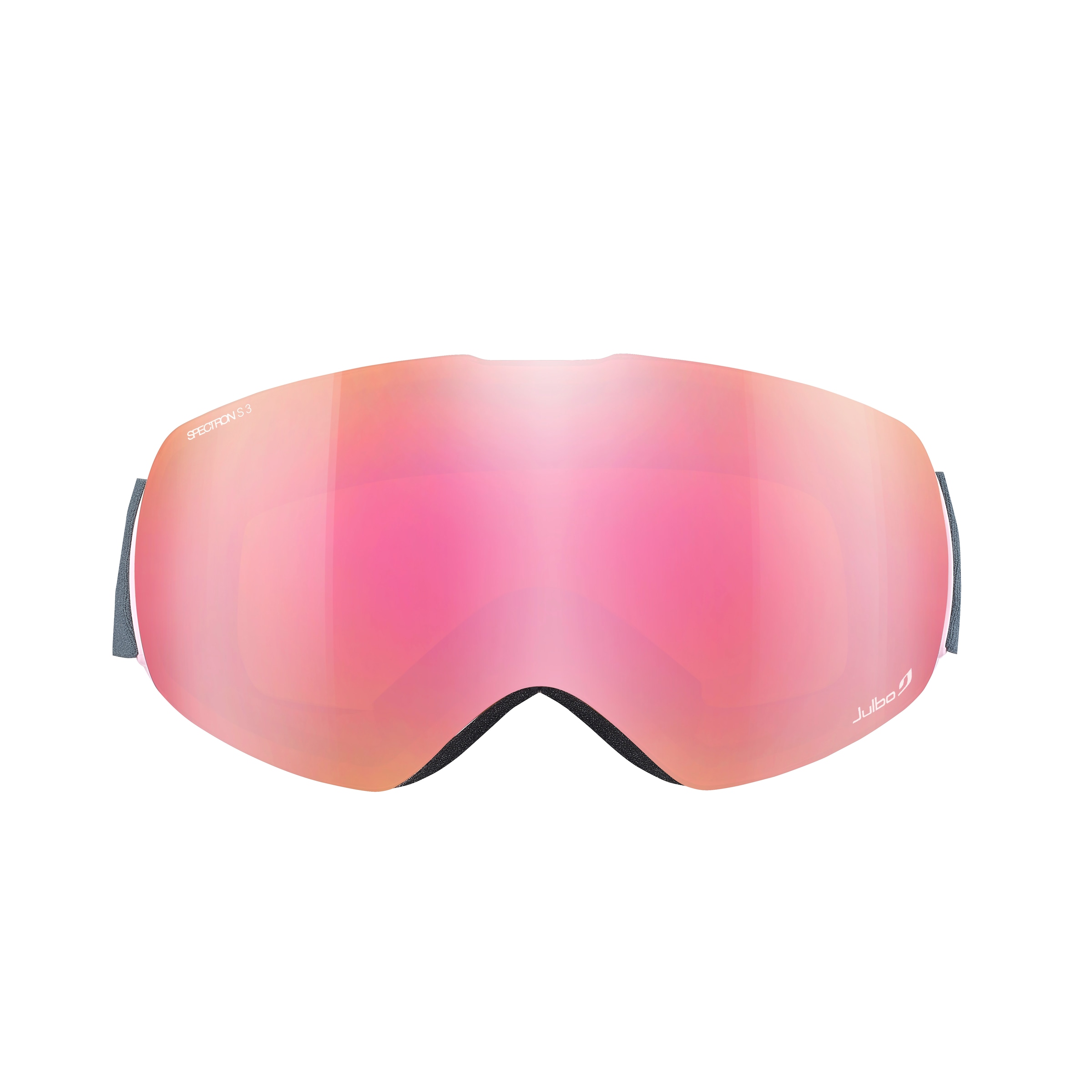 Julbo J7671 Herren-Skibrille Vollrand Monoscheibe Kunststoff-Gestell, Pink