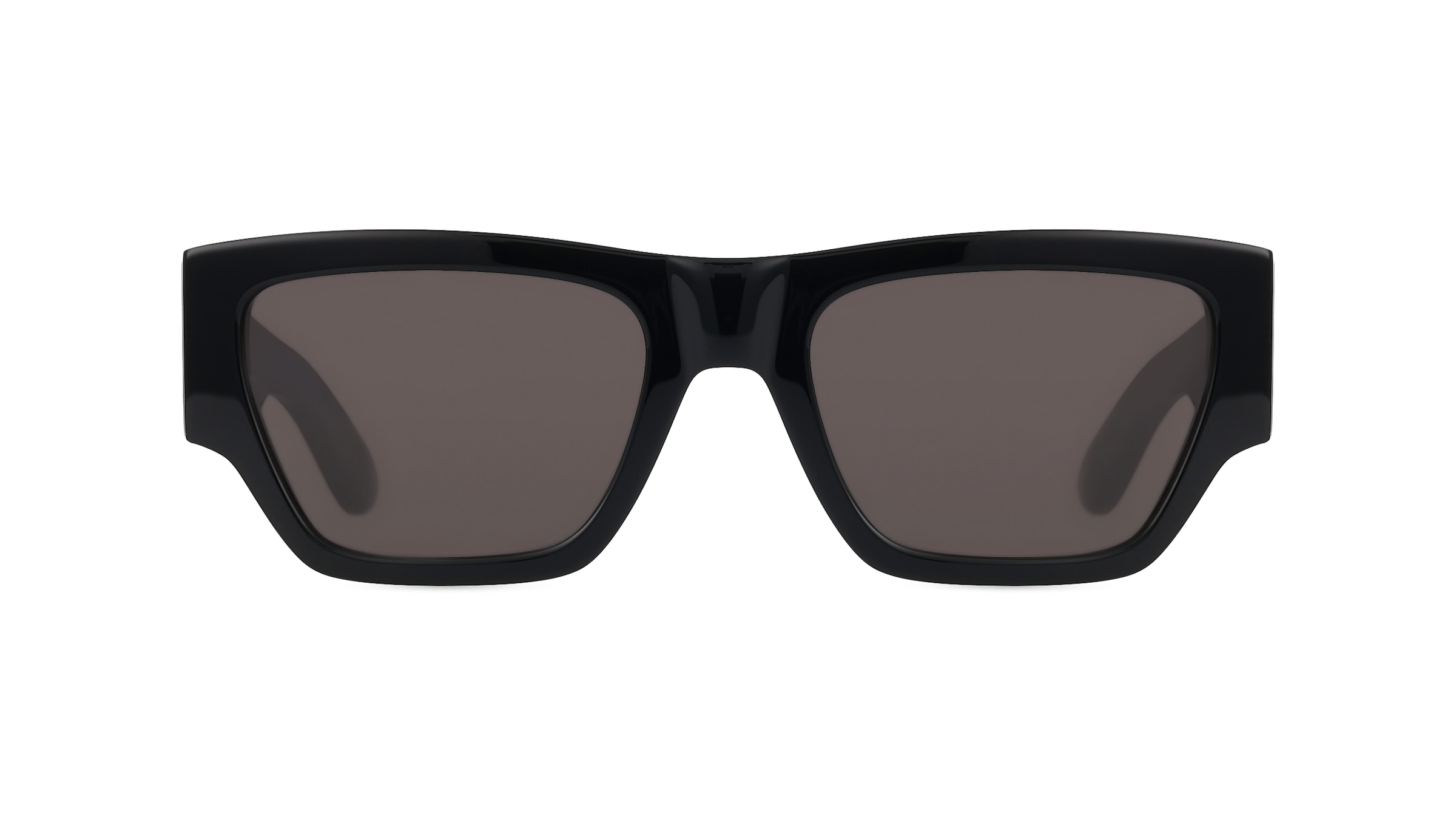 Alexander McQueen AM0393S Herren-Sonnenbrille Vollrand Eckig Kunststoff-Gestell, schwarz