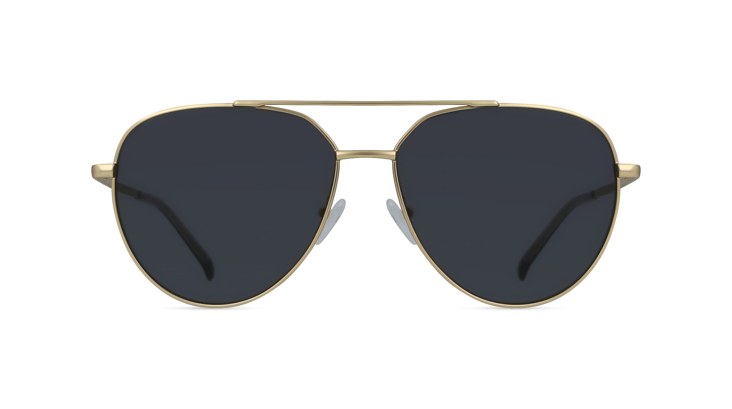 Fielmann BD 483 SUN CL EVERETT Unisex-Sonnenbrille Vollrand Pilot Edelstahl-Gestell, gold