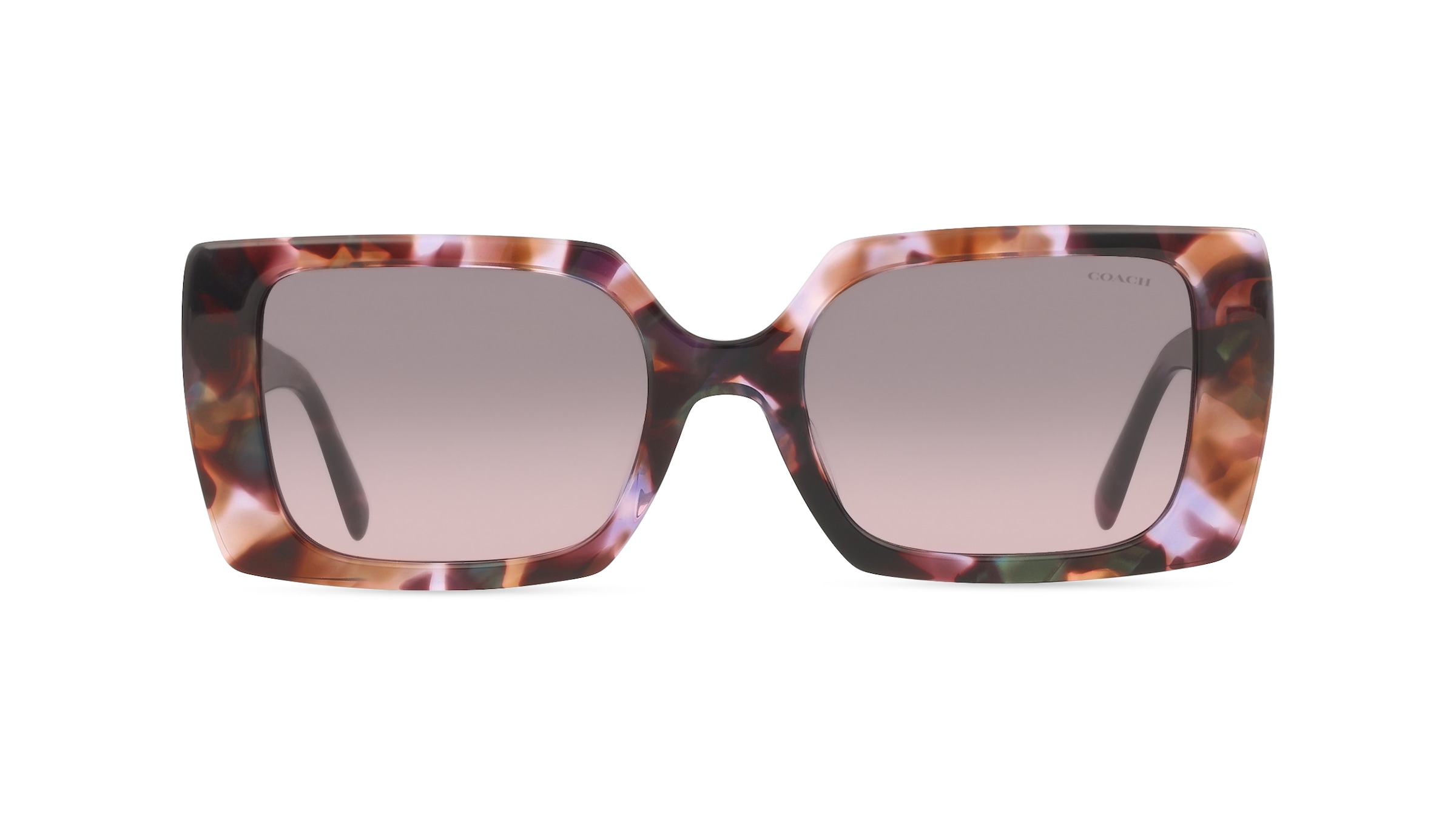 Coach HC8409U Damen-Sonnenbrille Vollrand Eckig Acetat-Gestell, lila