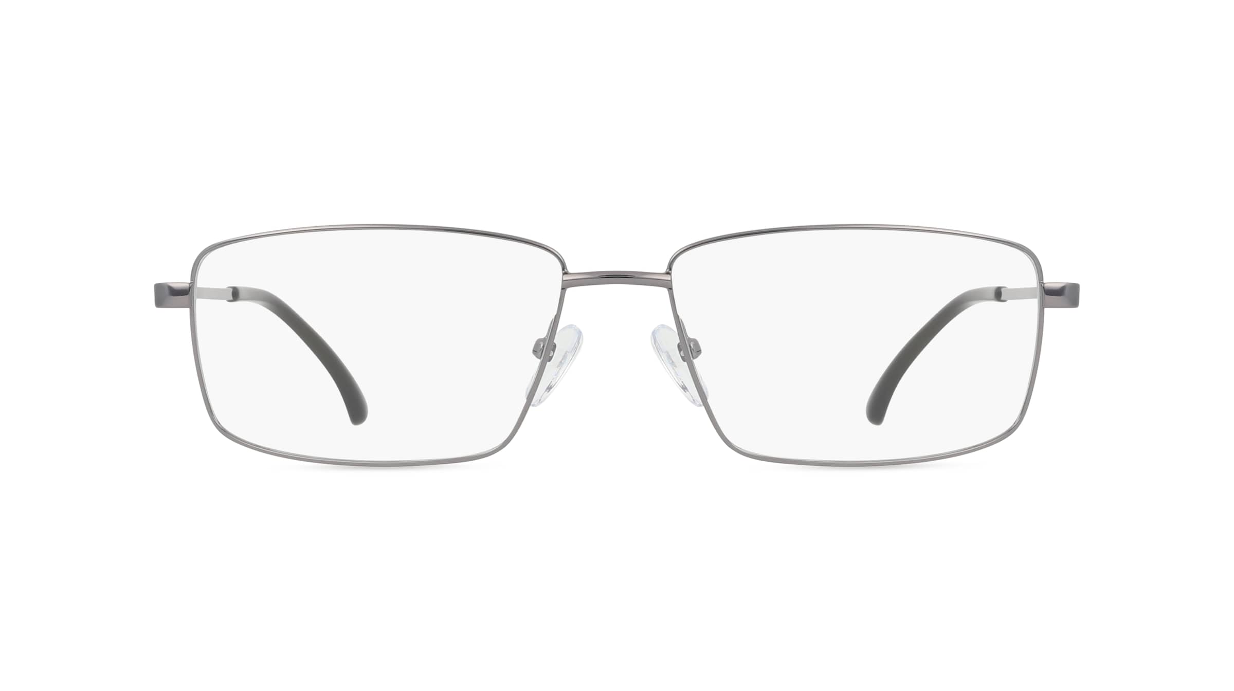 Fielmann BD 542 CL Herren-Brille inkl. Gläser Vollrand Eckig Edelstahl-Gestell 57mm/16mm/145mm, grau