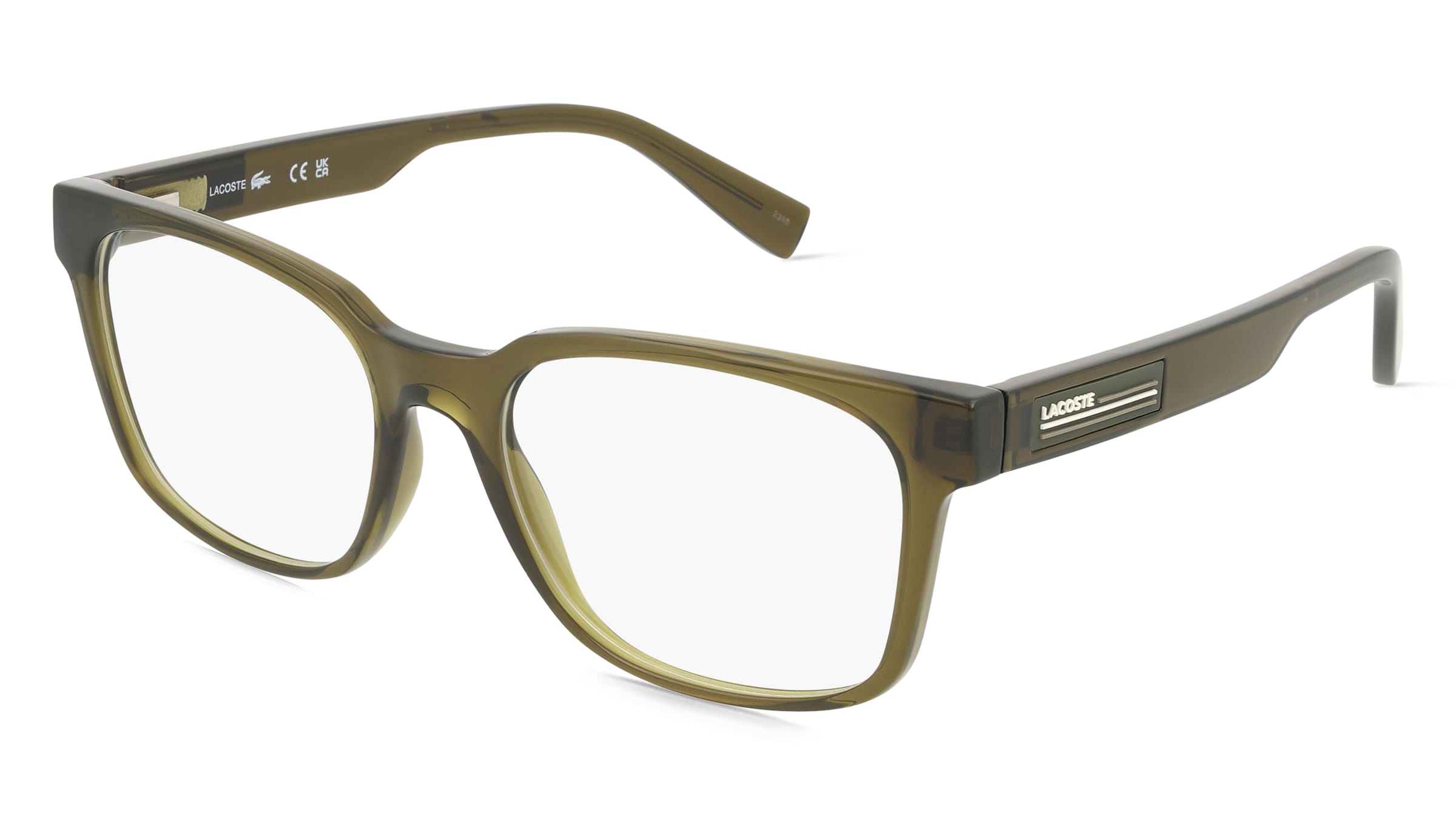 Lacoste L2947 Unisex-Brille inkl. Gläser Vollrand Quadratisch Propionat-Gestell 54/18/145, Grün