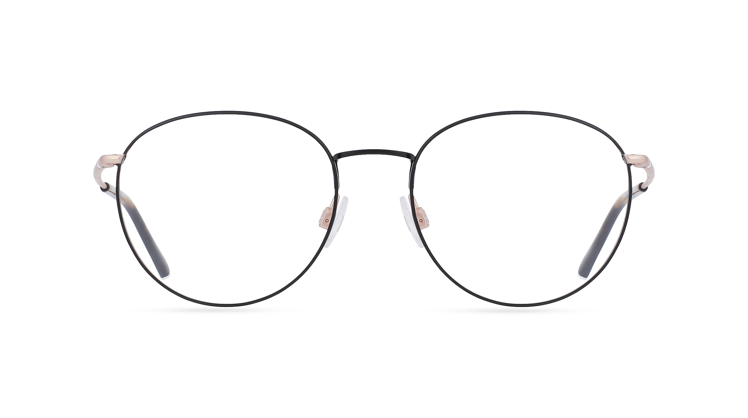 Humphrey’s eyewear 582275 Unisex-Brille inkl. Gläser Vollrand Panto Metall-Gestell 51mm/18mm/140mm, schwarz