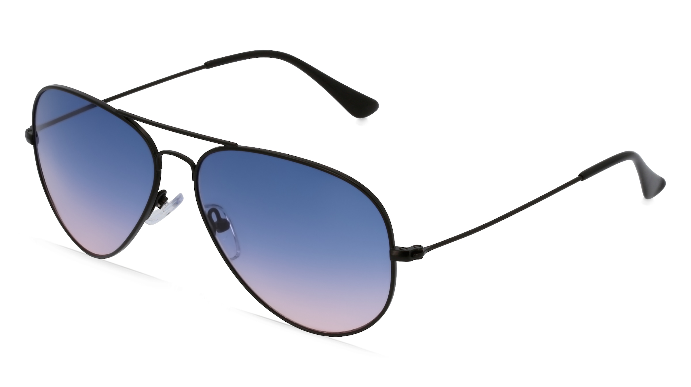 Fielmann BD 277 SUN CL Unisex-Sonnenbrille Vollrand Pilot Edelstahl-Gestell, schwarz