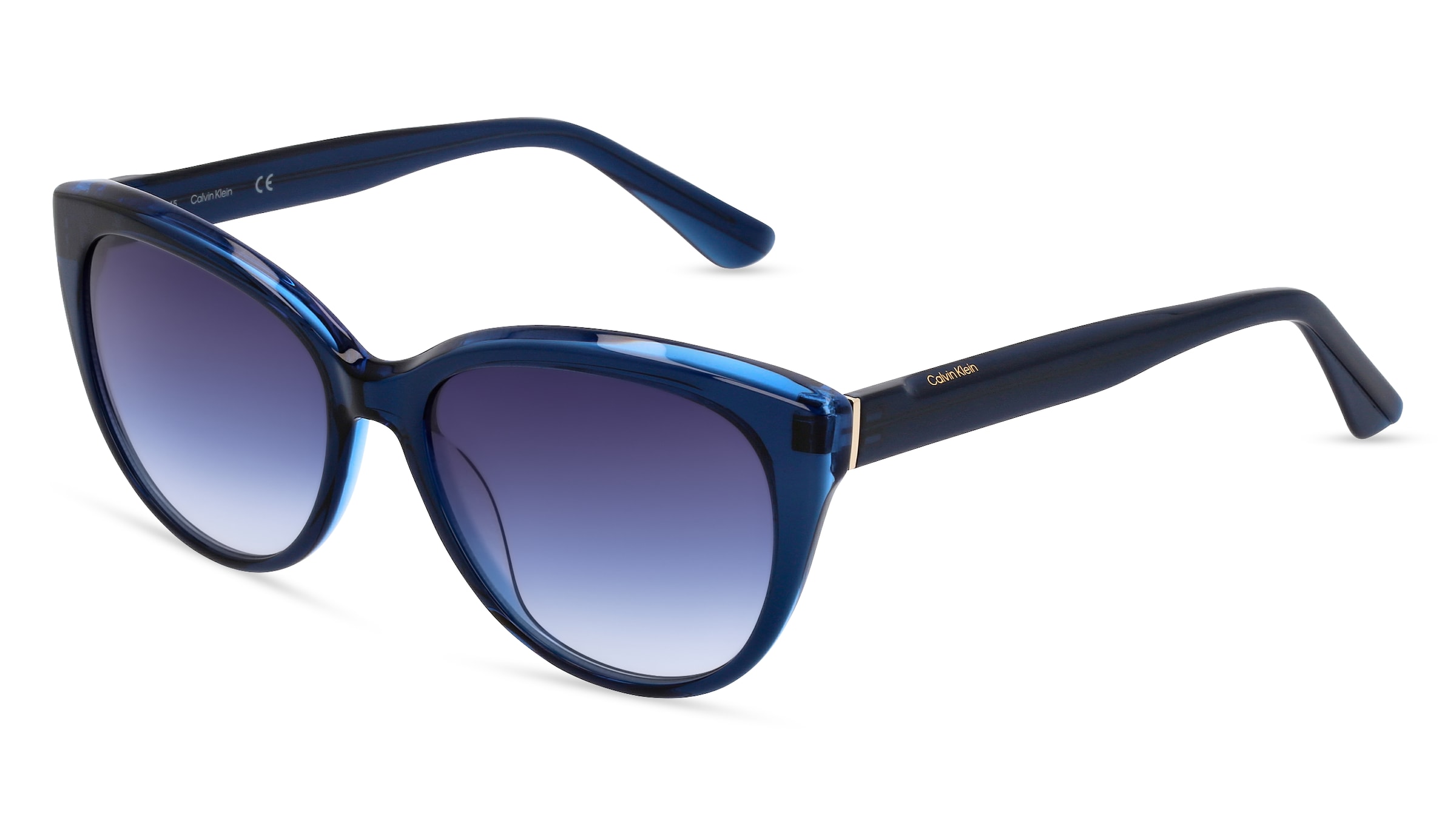 Marchon Germany Calvin Klein CK22520S Damen-Sonnenbrille Vollrand Butterfly Kunststoff-Gestell, blau