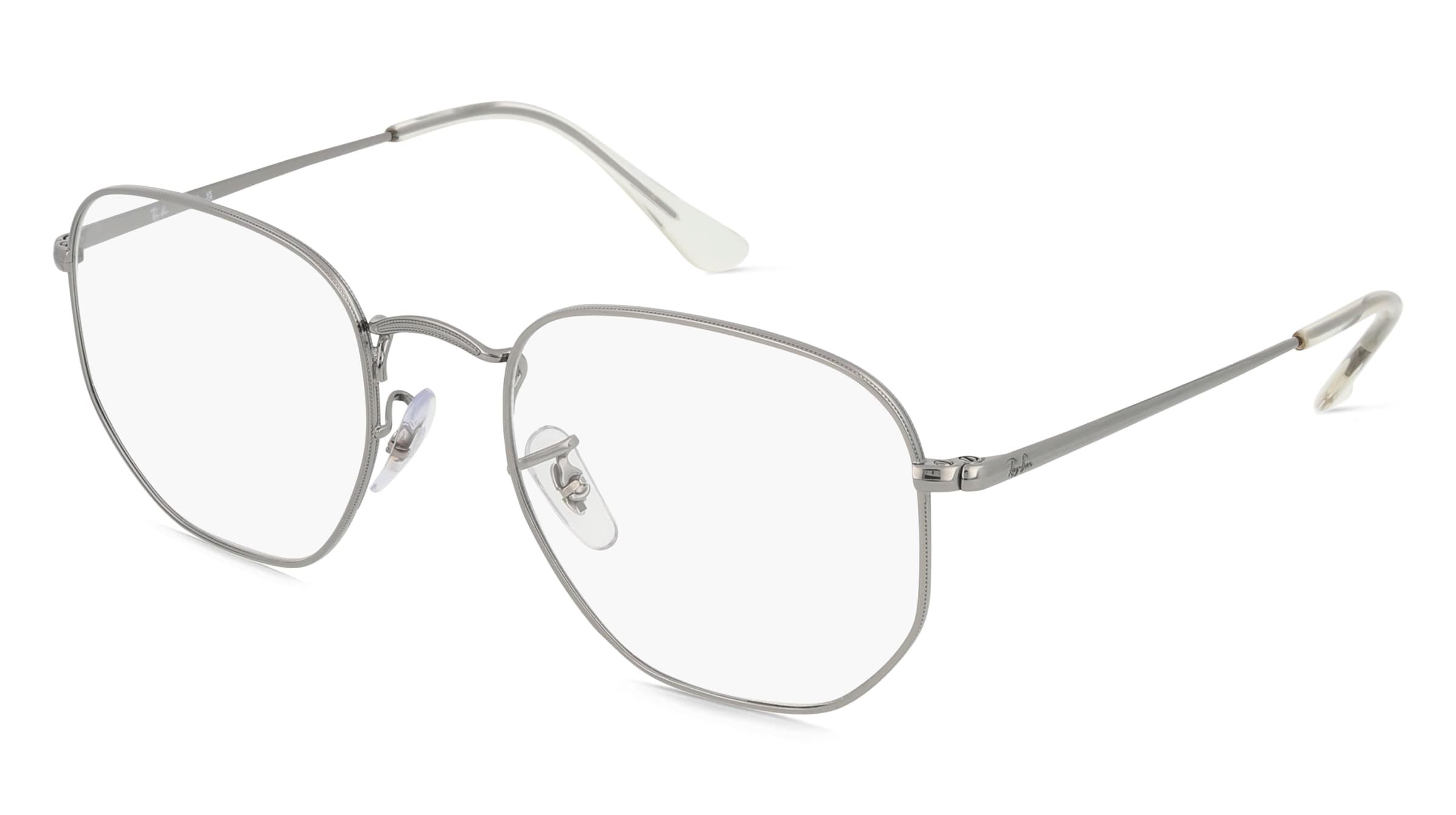 Ray-Ban RX6448 Unisex-Brille inkl. Gläser Vollrand Quadratisch Metall-Gestell 54/21/145, Grau