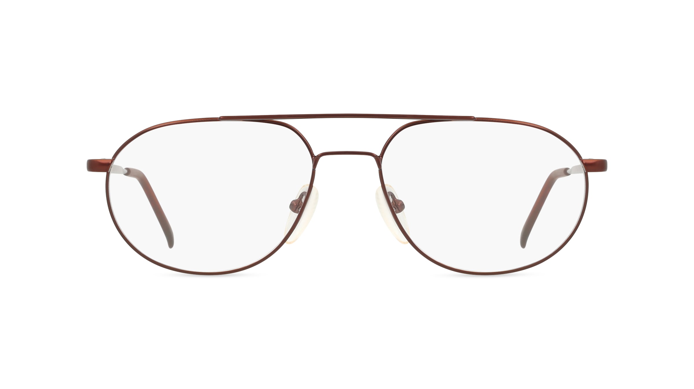 Fielmann MC 176 TR Herren-Brille inkl. Gläser Vollrand Pilot Metall-Gestell 52mm/18mm/140mm, braun